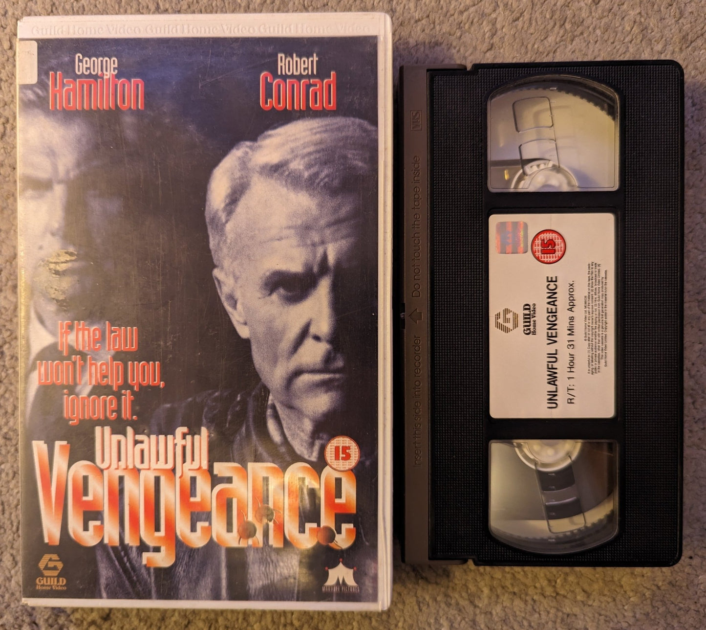 Unlawful Vengeance (1994) VHS Video Ex Rental - Flippin Retro Video Shop