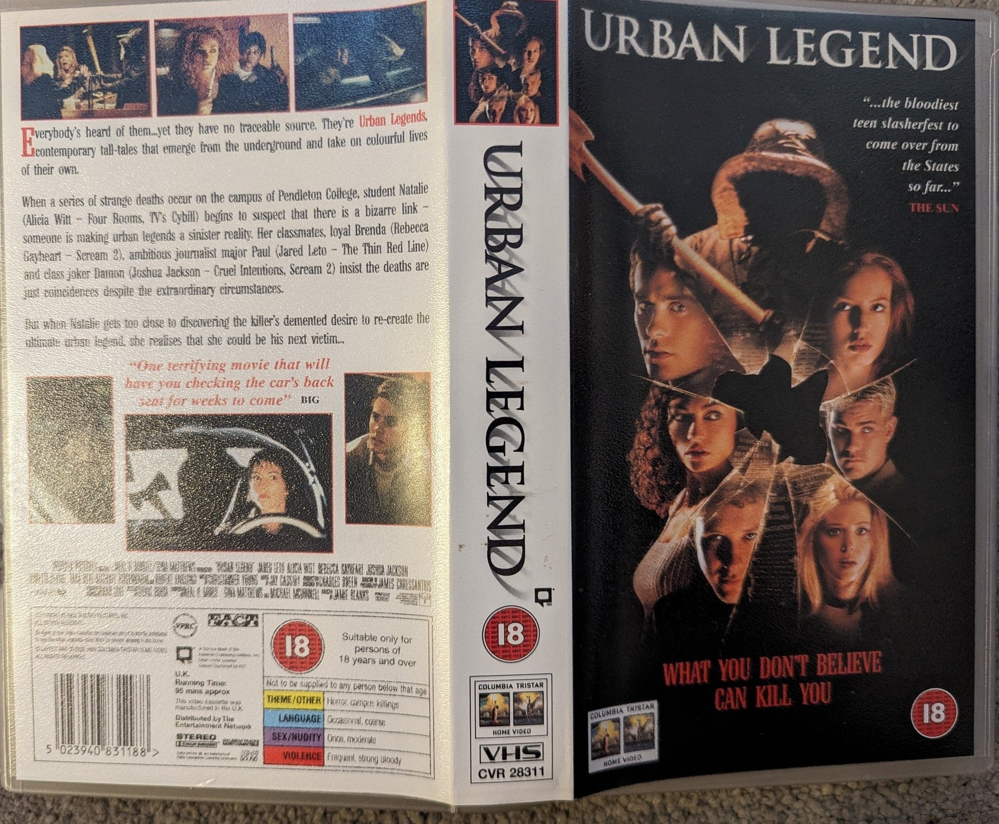 Urban Legend (1998) VHS Video - Flippin Retro Video Shop