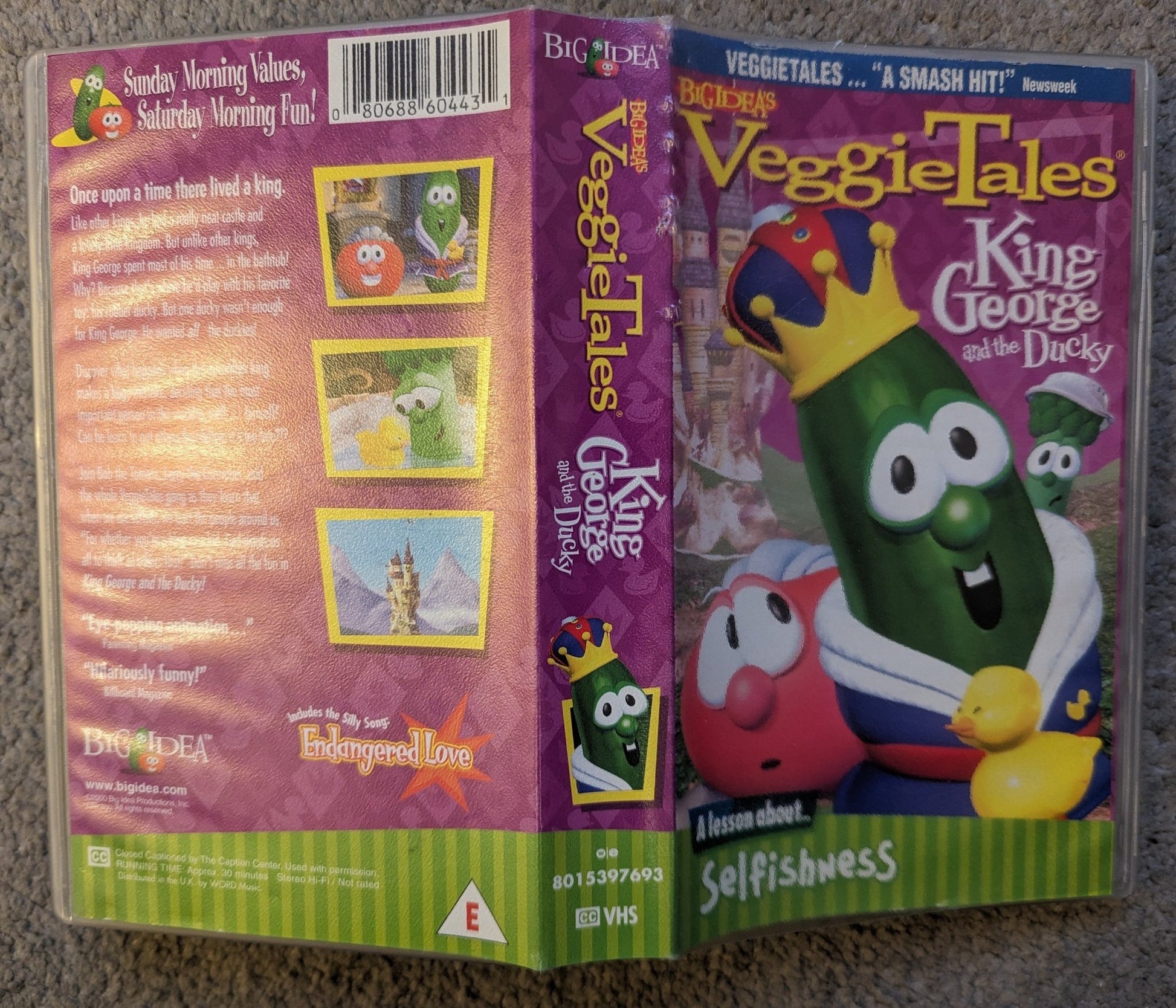 Veggie Tales King George and the Ducky VHS Video - Flippin Retro Video Shop