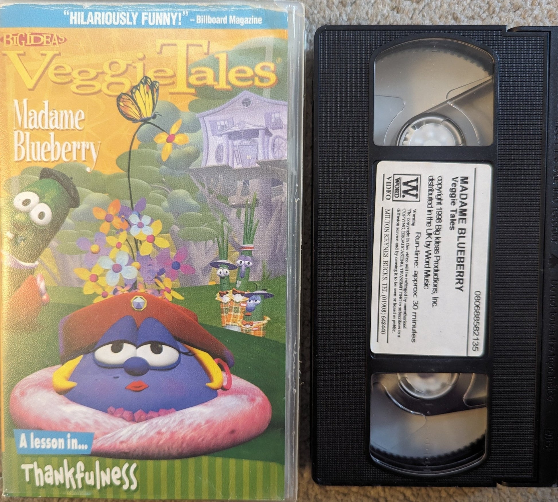 Veggie Tales Madame Blueberry VHS Video - Flippin Retro Video Shop