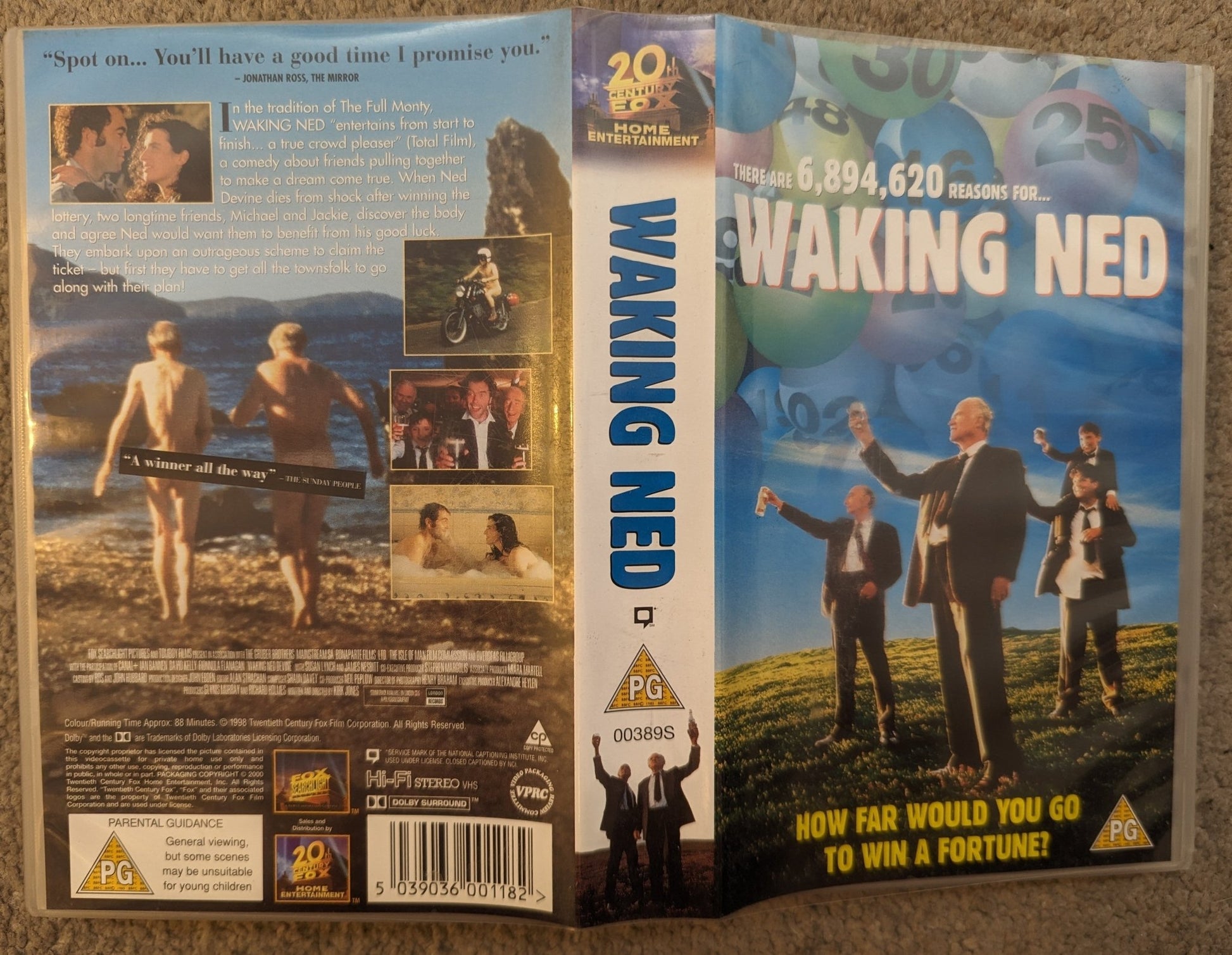 Waking Ned (1998) VHS Video - Flippin Retro Video Shop