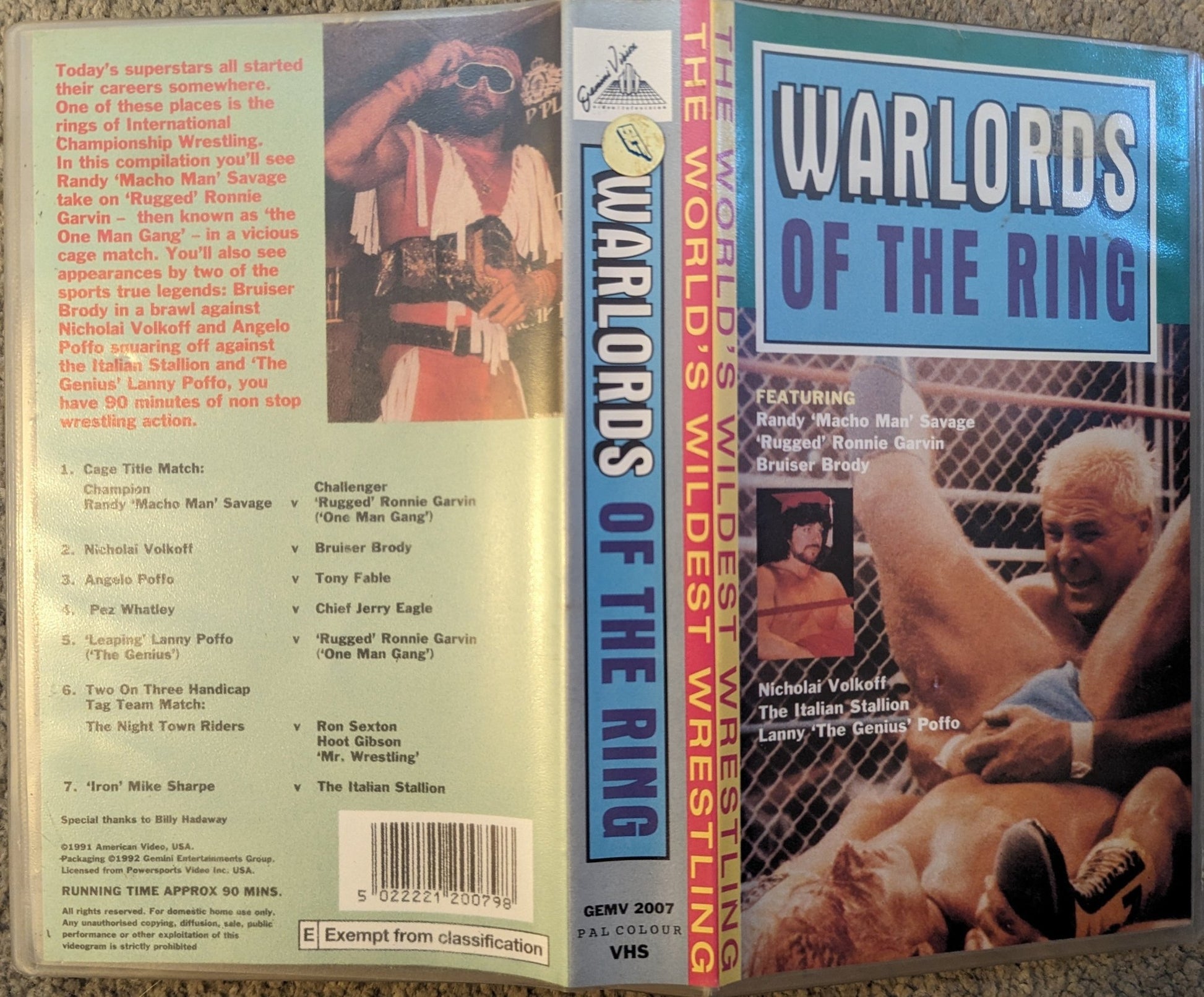 Warlords Of The Ring VHS Video - Flippin Retro Video Shop