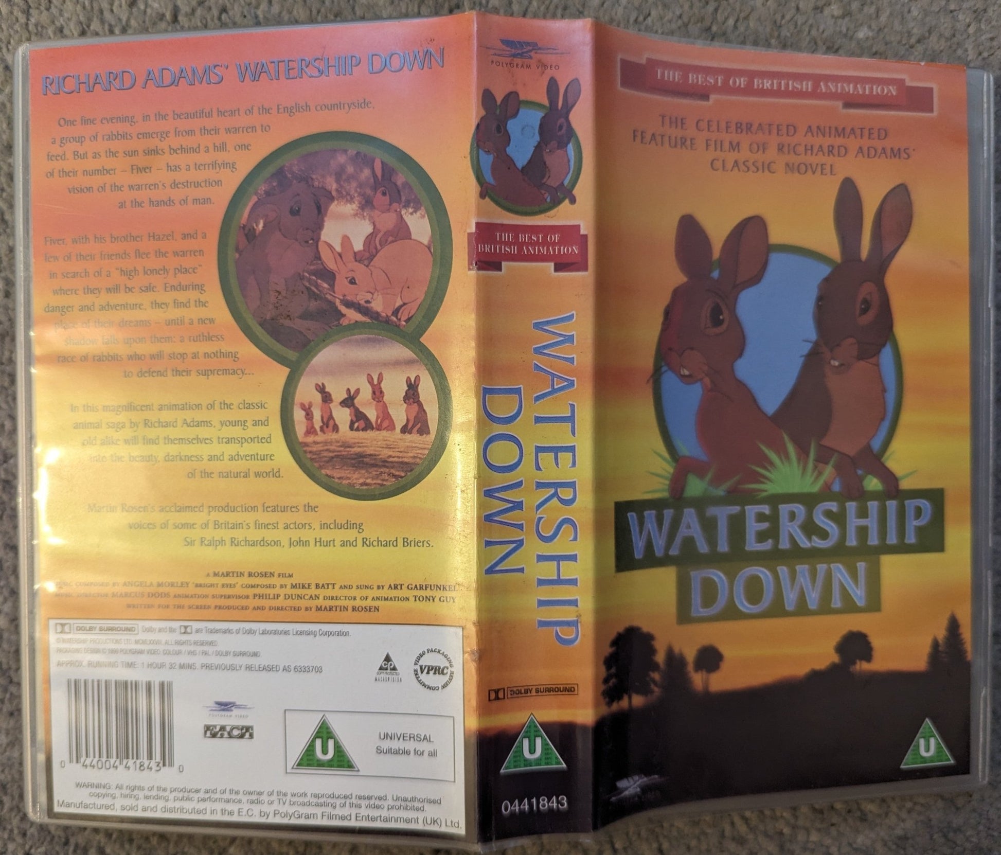 Watership Down (1978) VHS Video - Flippin Retro Video Shop