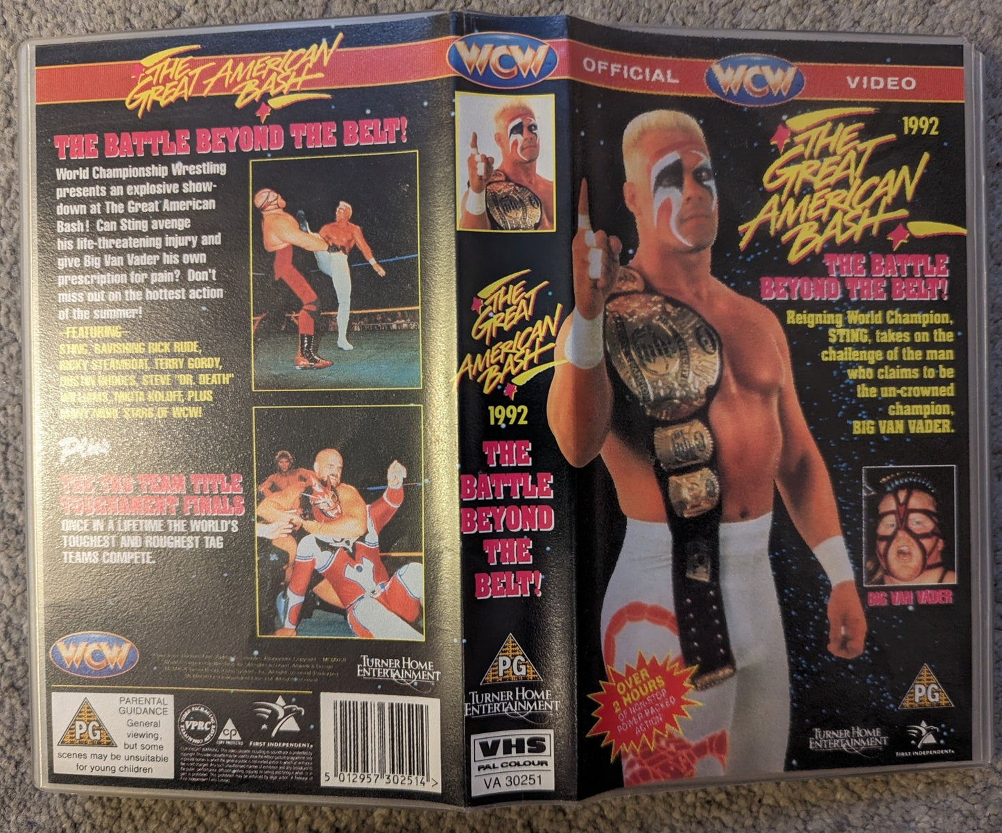 WCW The Great American Bash (1992) VHS Video - Flippin Retro Video Shop