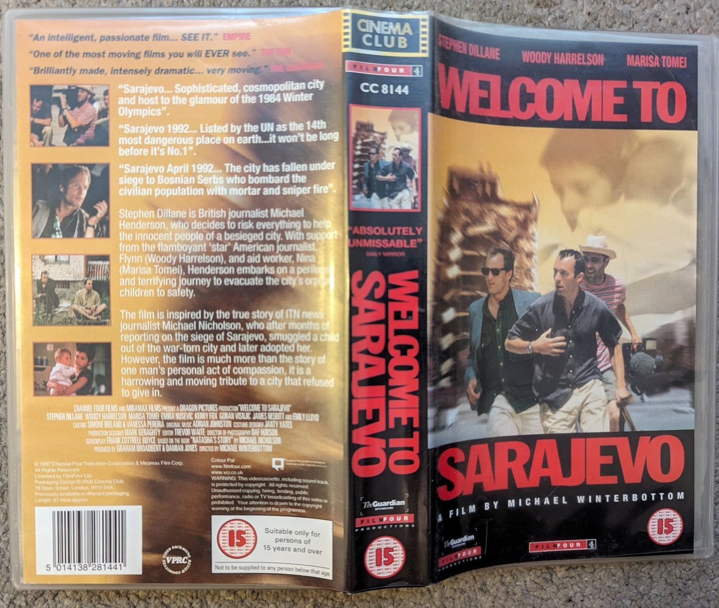 Welcome To Sarajevo (1997) VHS Video - Flippin Retro Video Shop