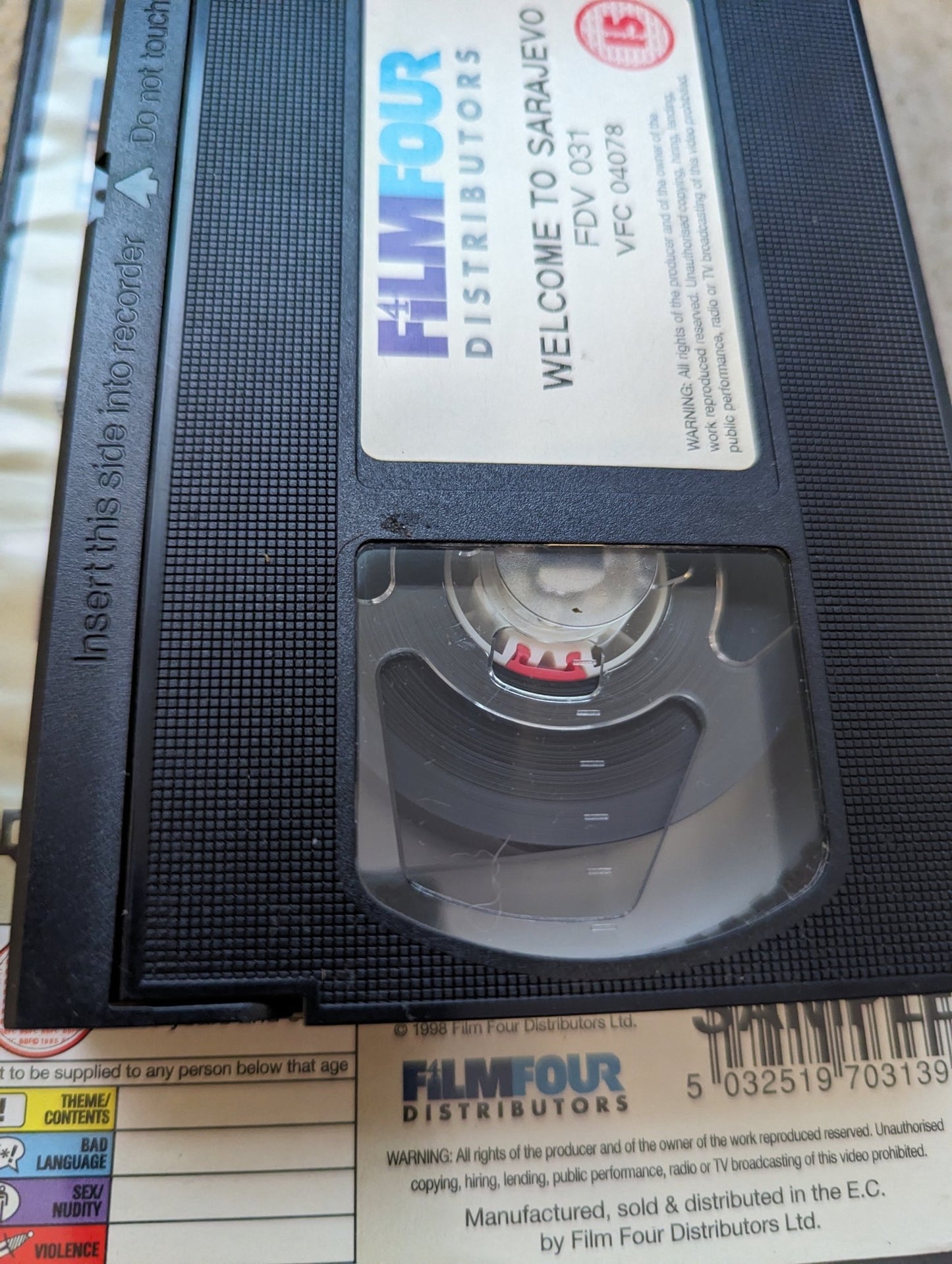 Welcome To Sarajevo see (1997) VHS Video Ex Rental - Flippin Retro Video Shop