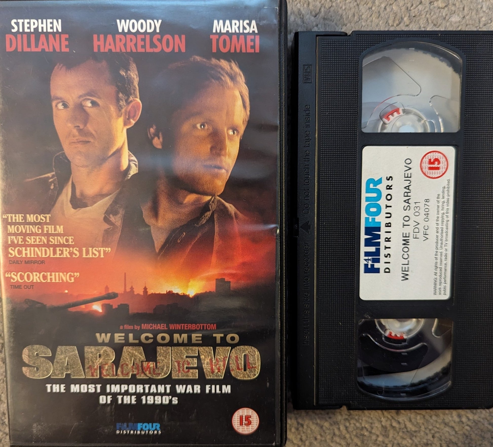 Welcome To Sarajevo see (1997) VHS Video Ex Rental - Flippin Retro Video Shop