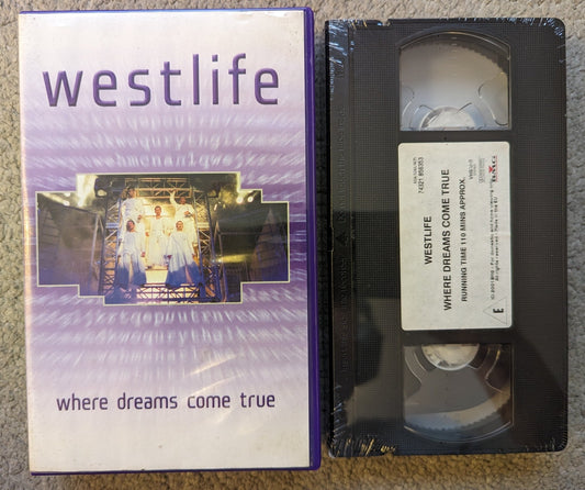 Westlife Where Dreams Come True (2001) VHS Video *Sealed* - Flippin Retro Video Shop