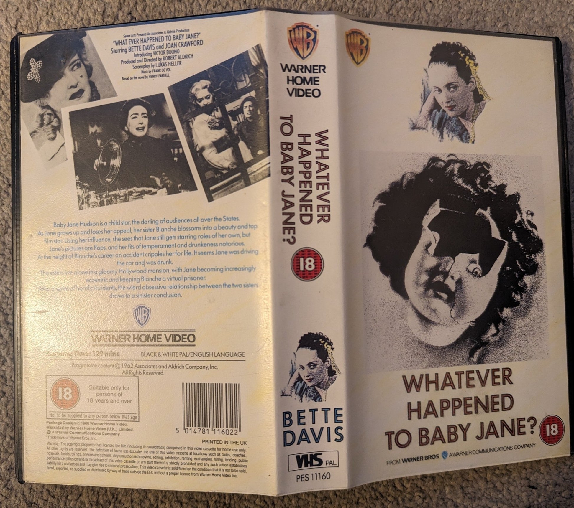 Whatever Happened To Baby Jane (1962) VHS Video - Flippin Retro Video Shop