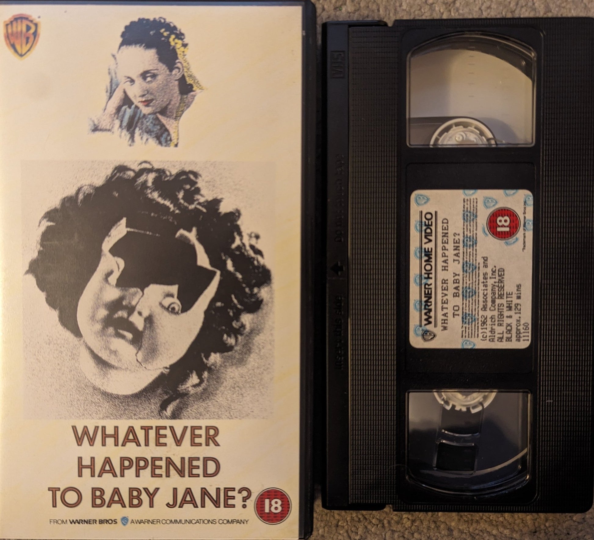 Whatever Happened To Baby Jane (1962) VHS Video - Flippin Retro Video Shop