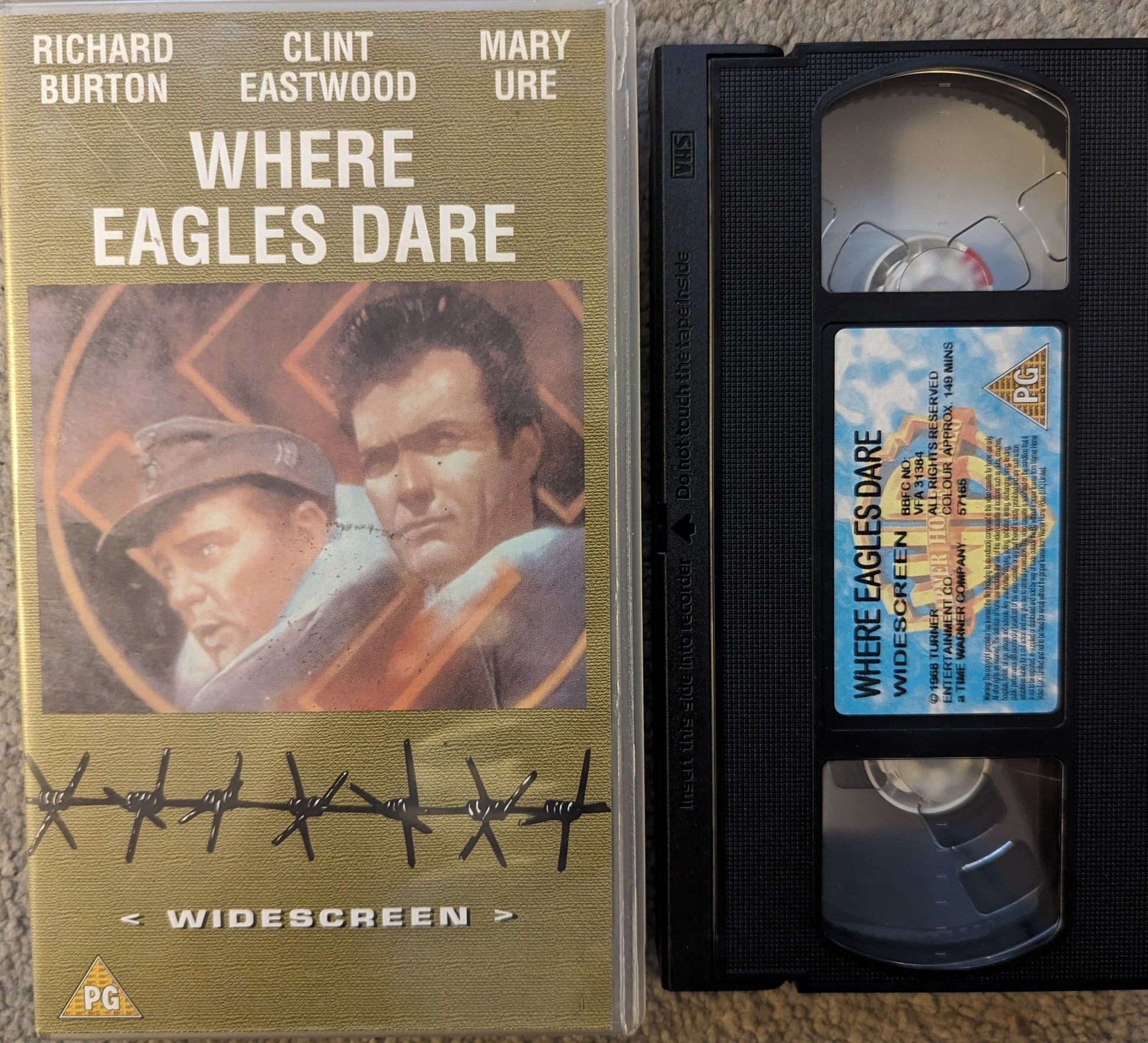 Where Eagles Dare (1968) VHS Video - Flippin Retro Video Shop