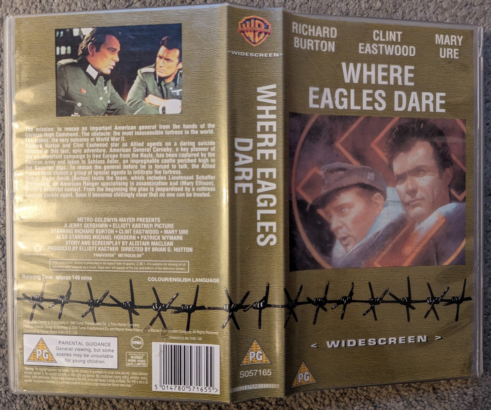 Where Eagles Dare (1968) VHS Video - Flippin Retro Video Shop