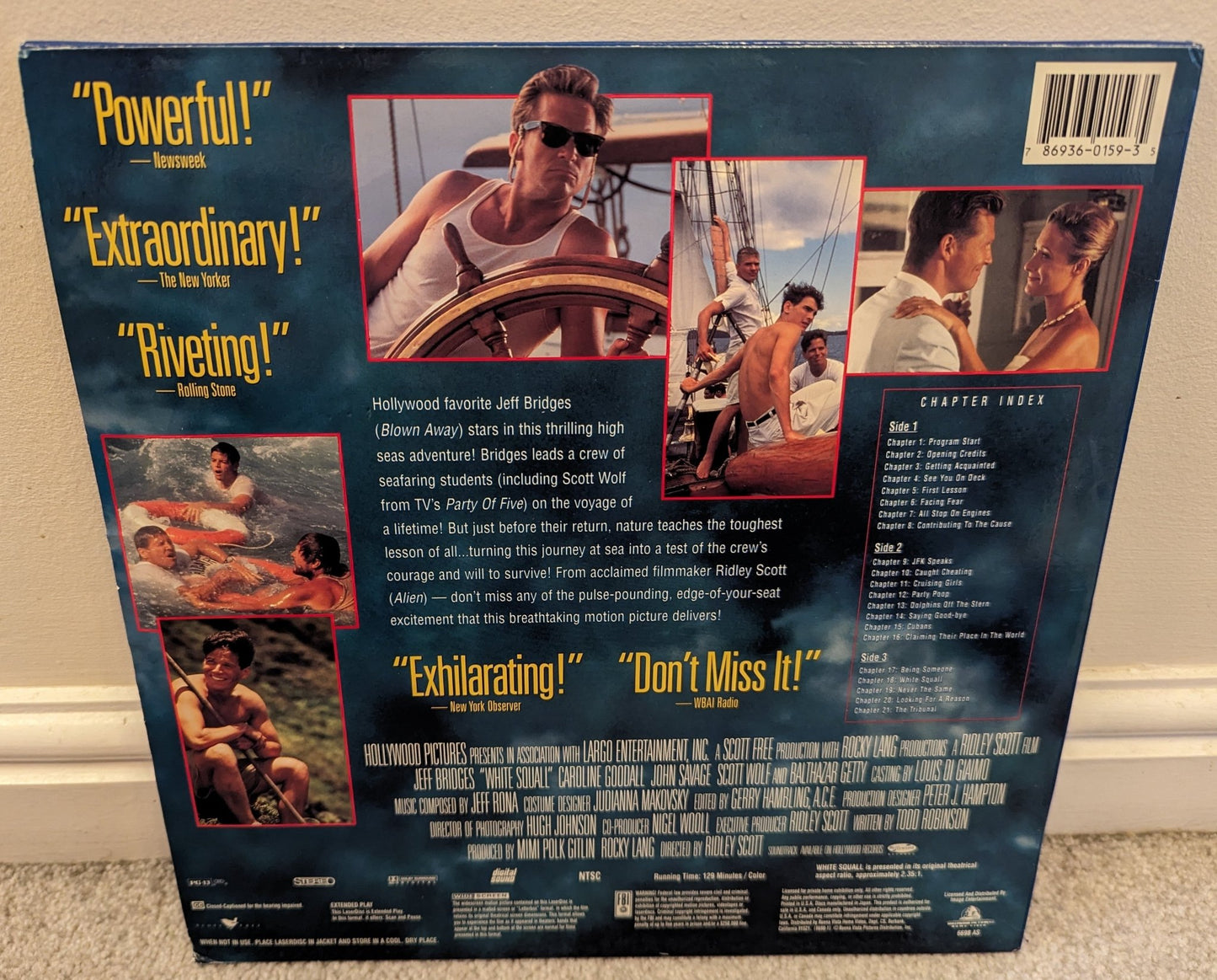 White Squall (1995) Laserdisc NTSC - Flippin Retro Video Shop