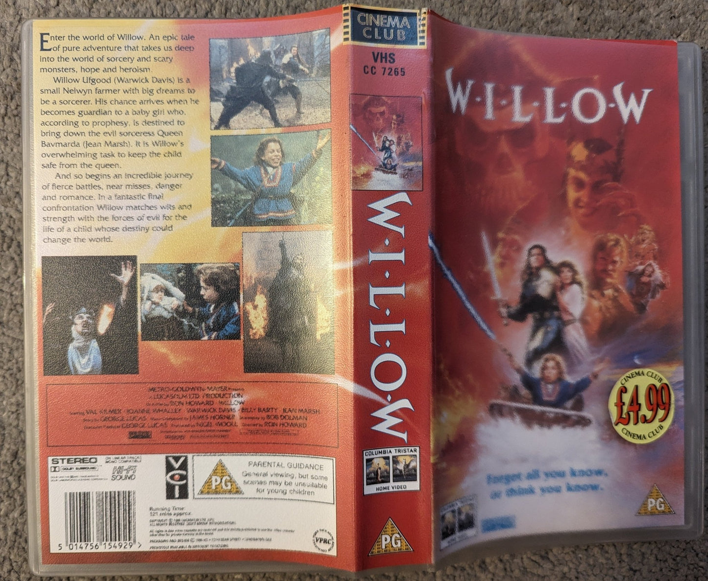 Willow (1988) VHS Video Cinema Club - Flippin Retro Video Shop