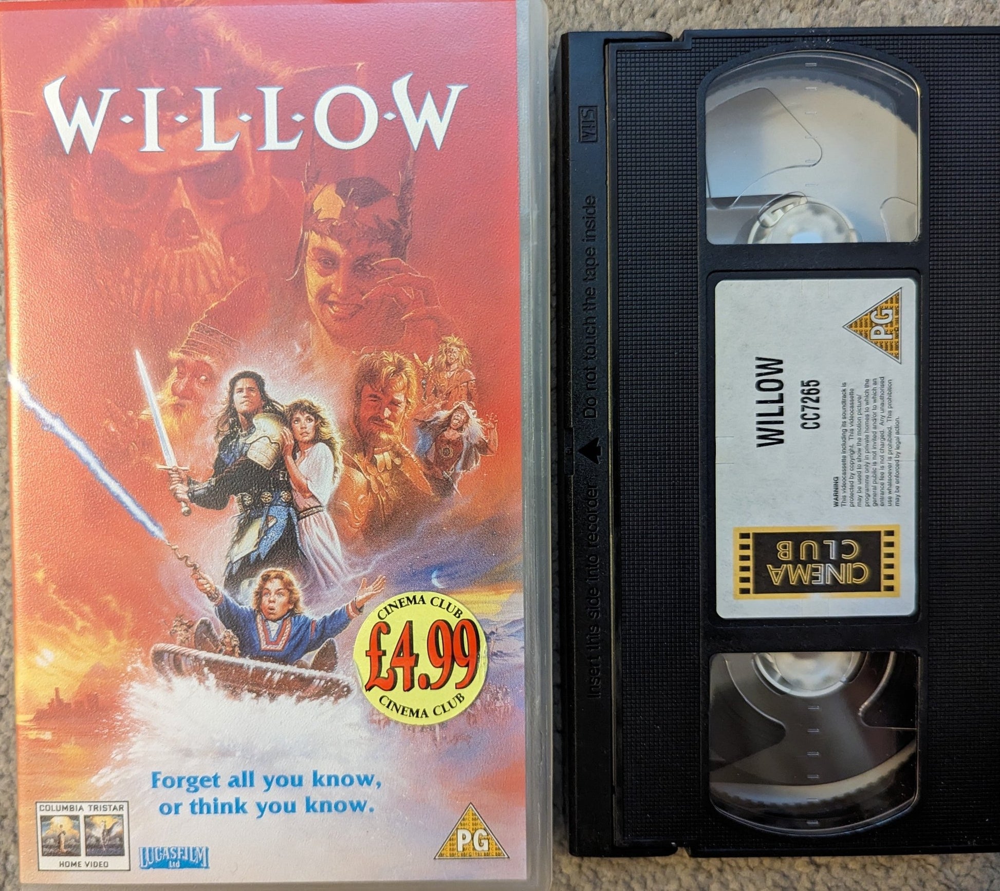 Willow (1988) VHS Video Cinema Club - Flippin Retro Video Shop