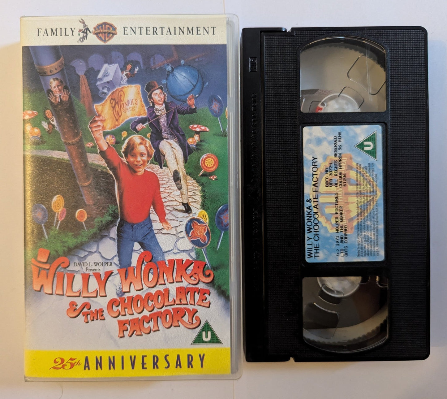 Willy Wonka And The Chocolate Factory 25th Anniversary (1971) VHS Video - Flippin Retro Video Shop