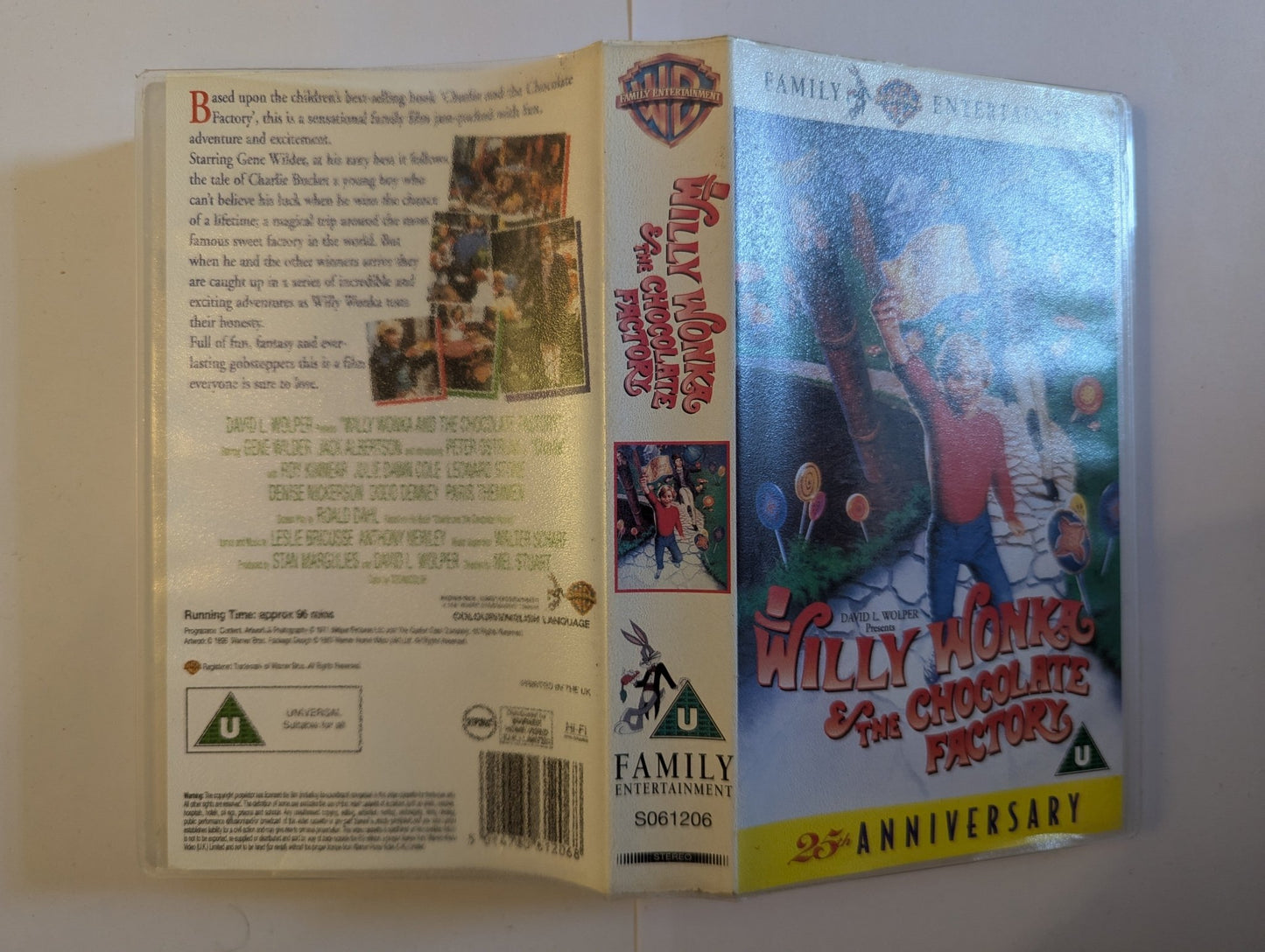 Willy Wonka And The Chocolate Factory 25th Anniversary (1971) VHS Video - Flippin Retro Video Shop