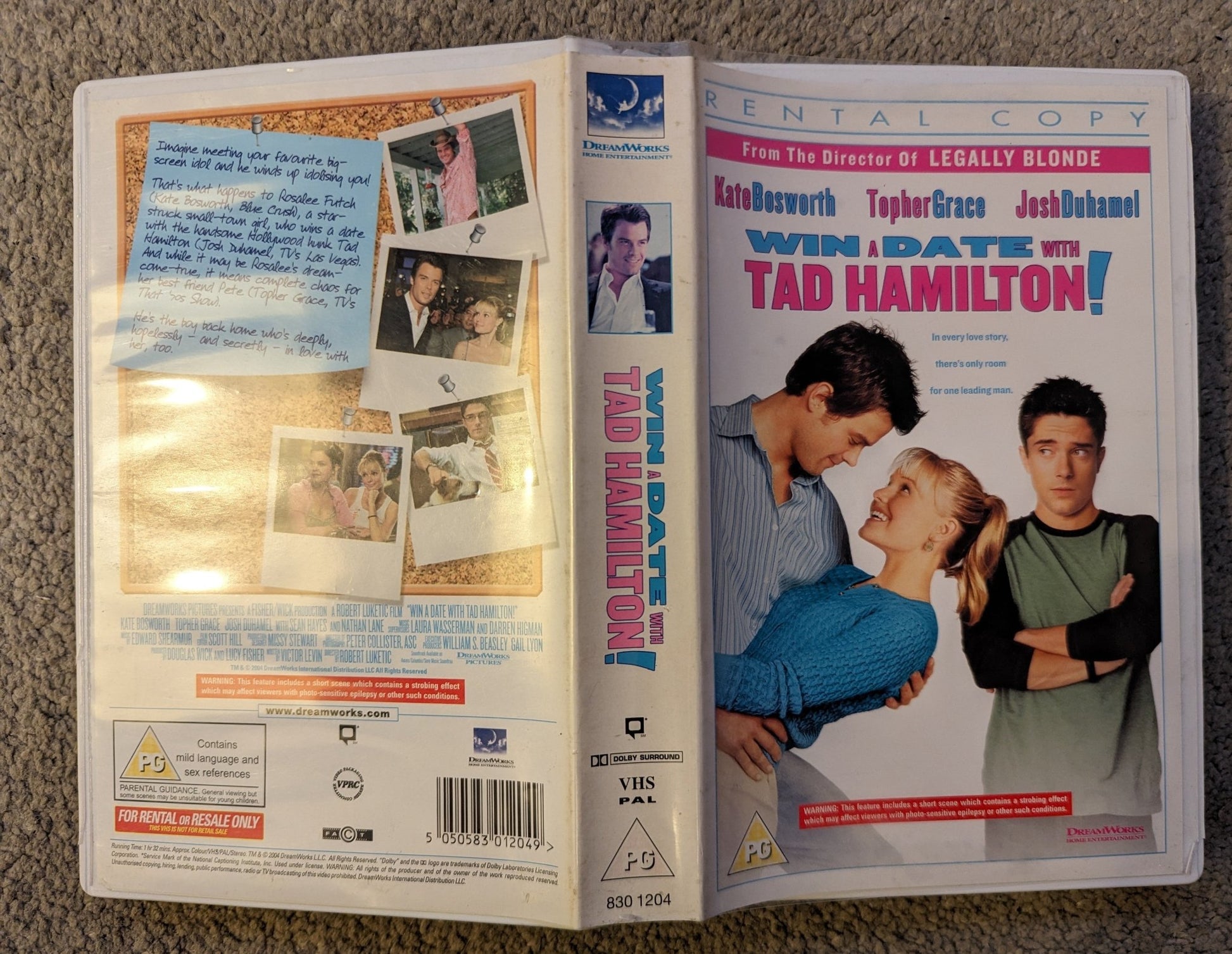 Win A Date With Ted Hamilton! (2004) VHS Video Ex Rental - Flippin Retro Video Shop