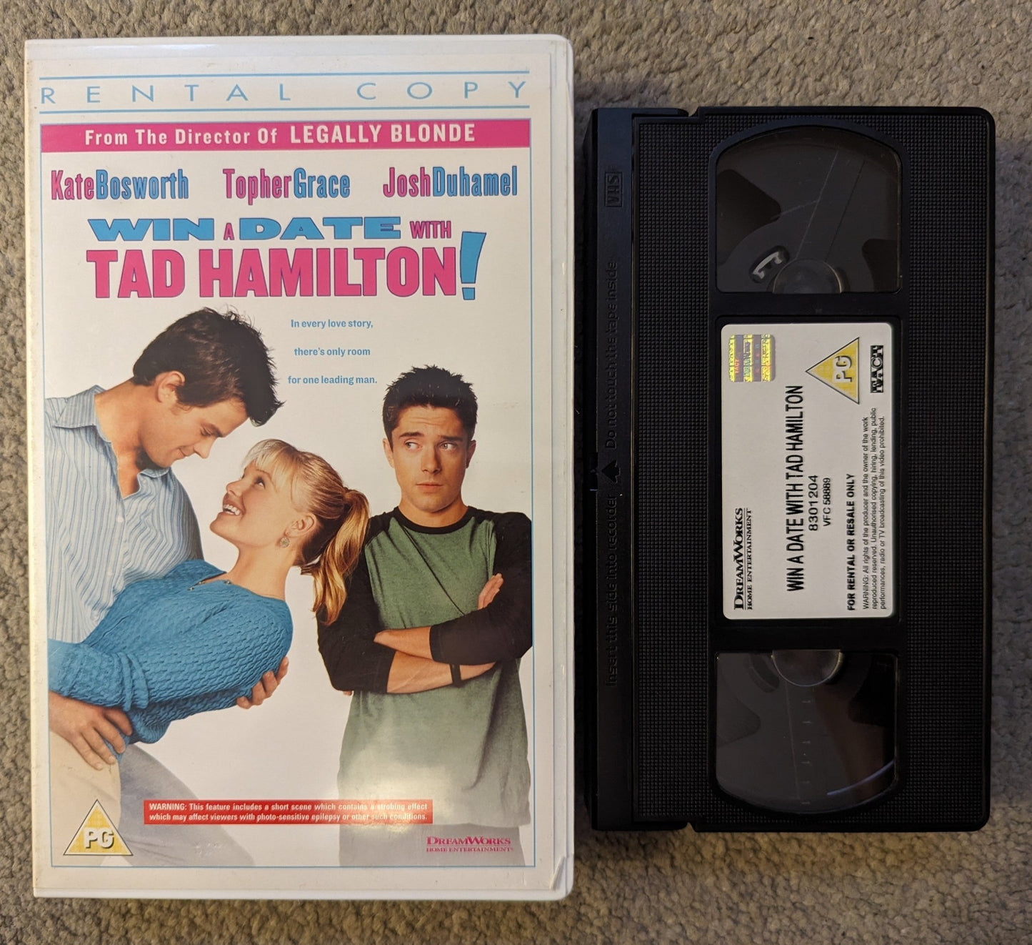 Win A Date With Ted Hamilton! (2004) VHS Video Ex Rental - Flippin Retro Video Shop