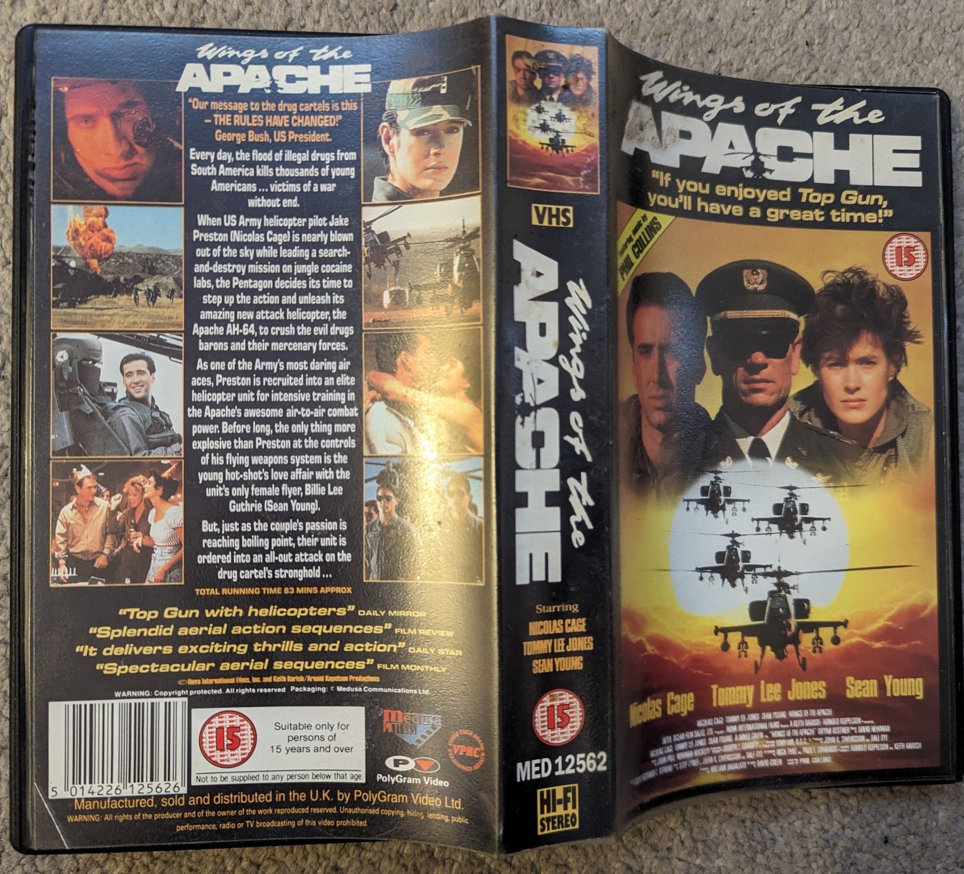 Wings Of The Apache Fire Birds(1990) VHS Video - Flippin Retro Video Shop