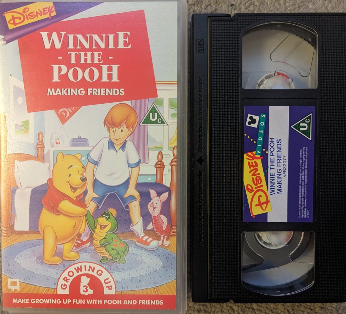 Winnie The Pooh Making Friends Growing Up 3 VHS Video - Flippin Retro Video Shop