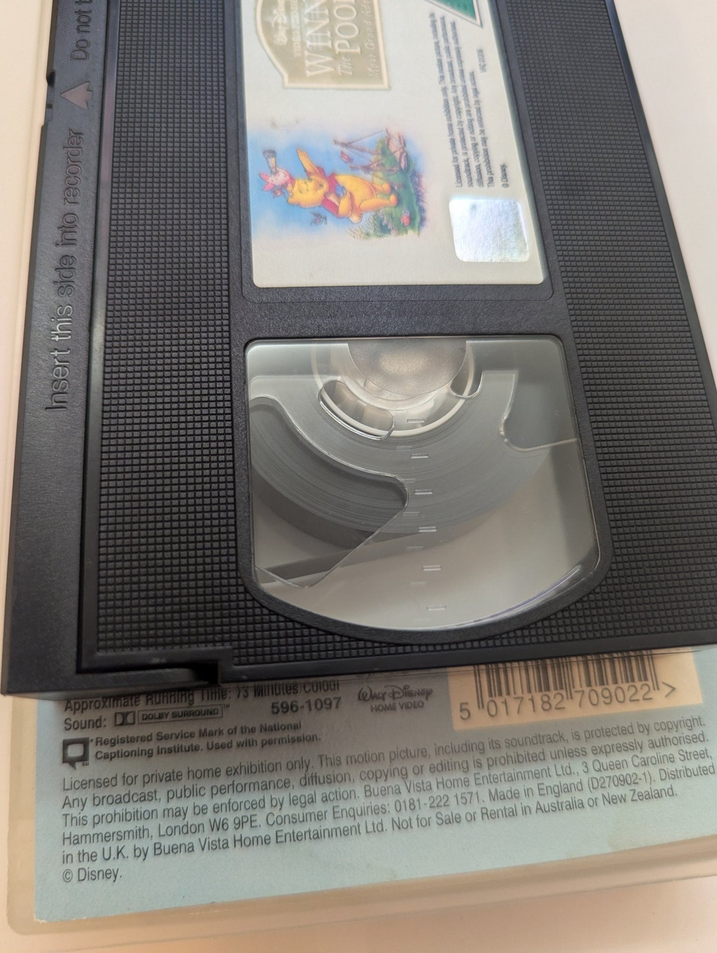 Winnie The Pooh The Grand Adventure (1997) VHS Video - Flippin Retro Video Shop