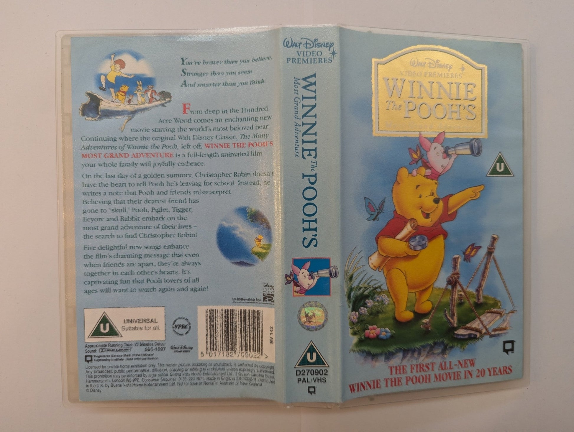 Winnie The Pooh The Grand Adventure (1997) VHS Video - Flippin Retro Video Shop