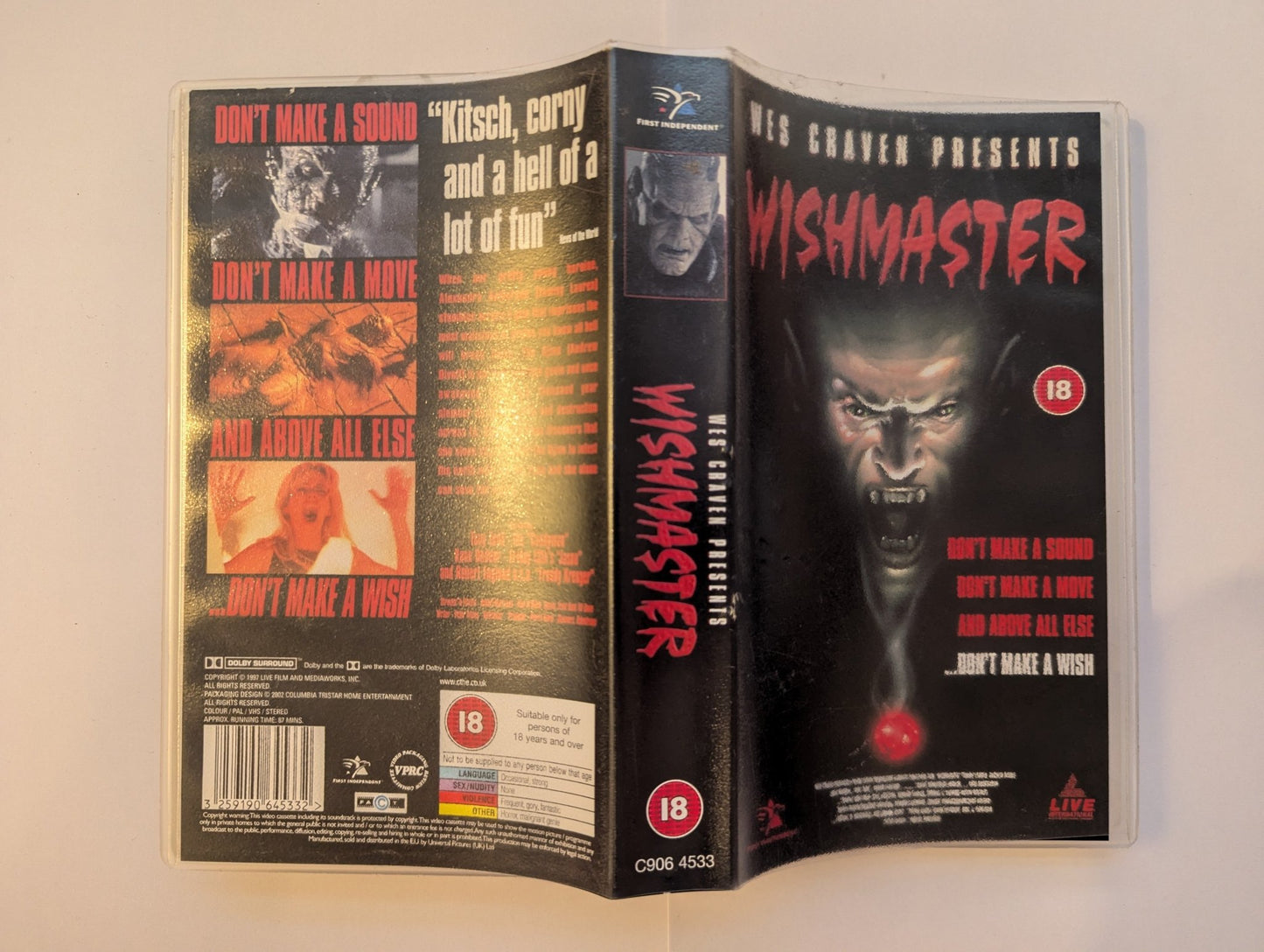 Wishmaster (1997) VHS Video - Flippin Retro