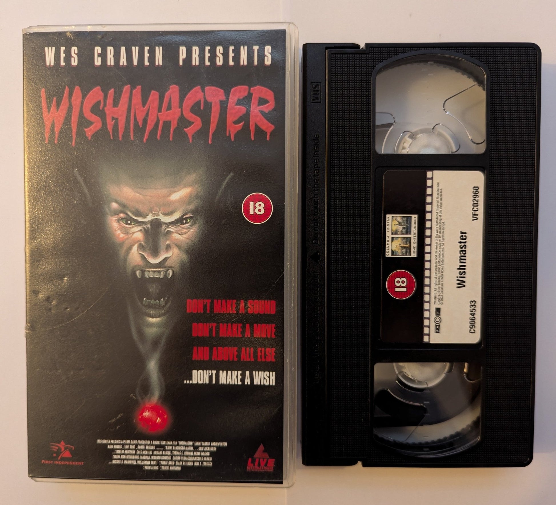 Wishmaster (1997) VHS Video - Flippin Retro