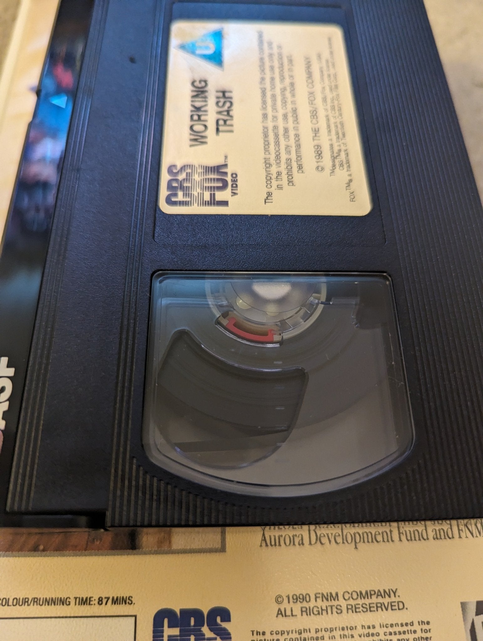 Working Trash (1990) VHS Video Ex Rental - Flippin Retro Video Shop