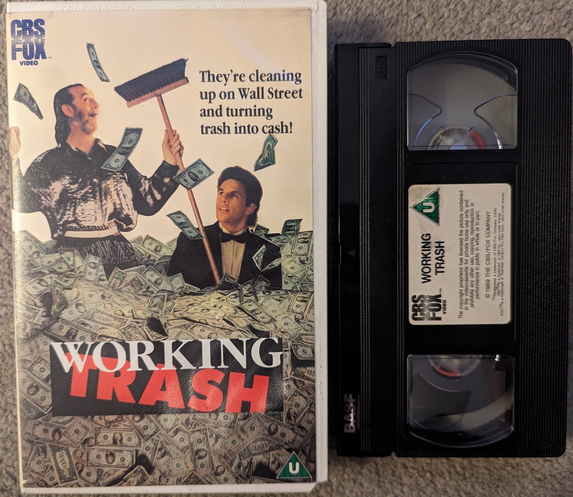 Working Trash (1990) VHS Video Ex Rental - Flippin Retro Video Shop