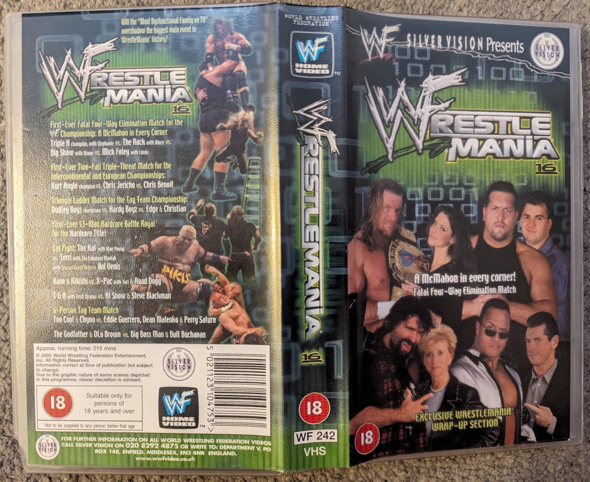 Wrestlemania 16 VHS Video - Flippin Retro Video Shop