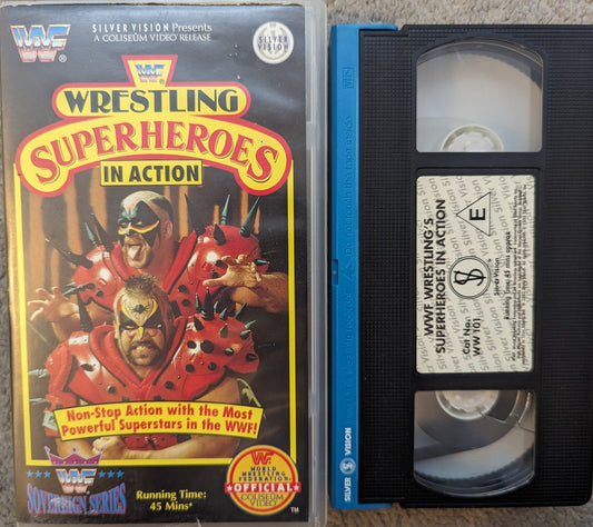 Wrestling Superheroes In Action VHS Video - Flippin Retro Video Shop