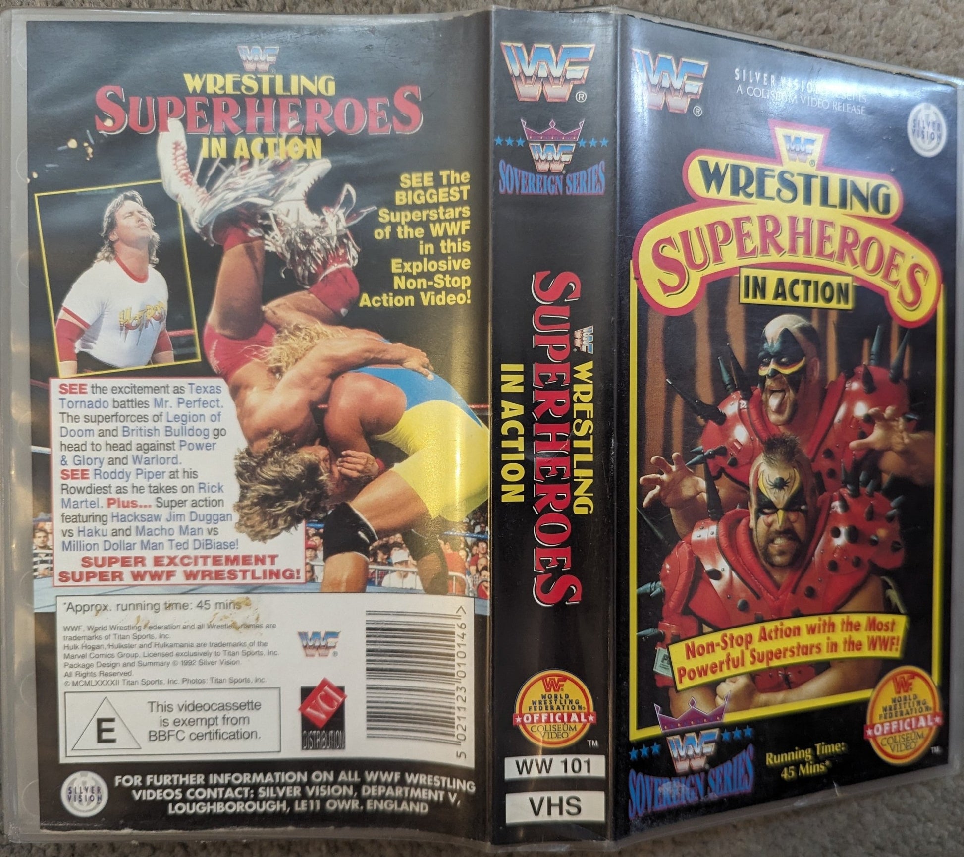 Wrestling Superheroes In Action VHS Video - Flippin Retro Video Shop