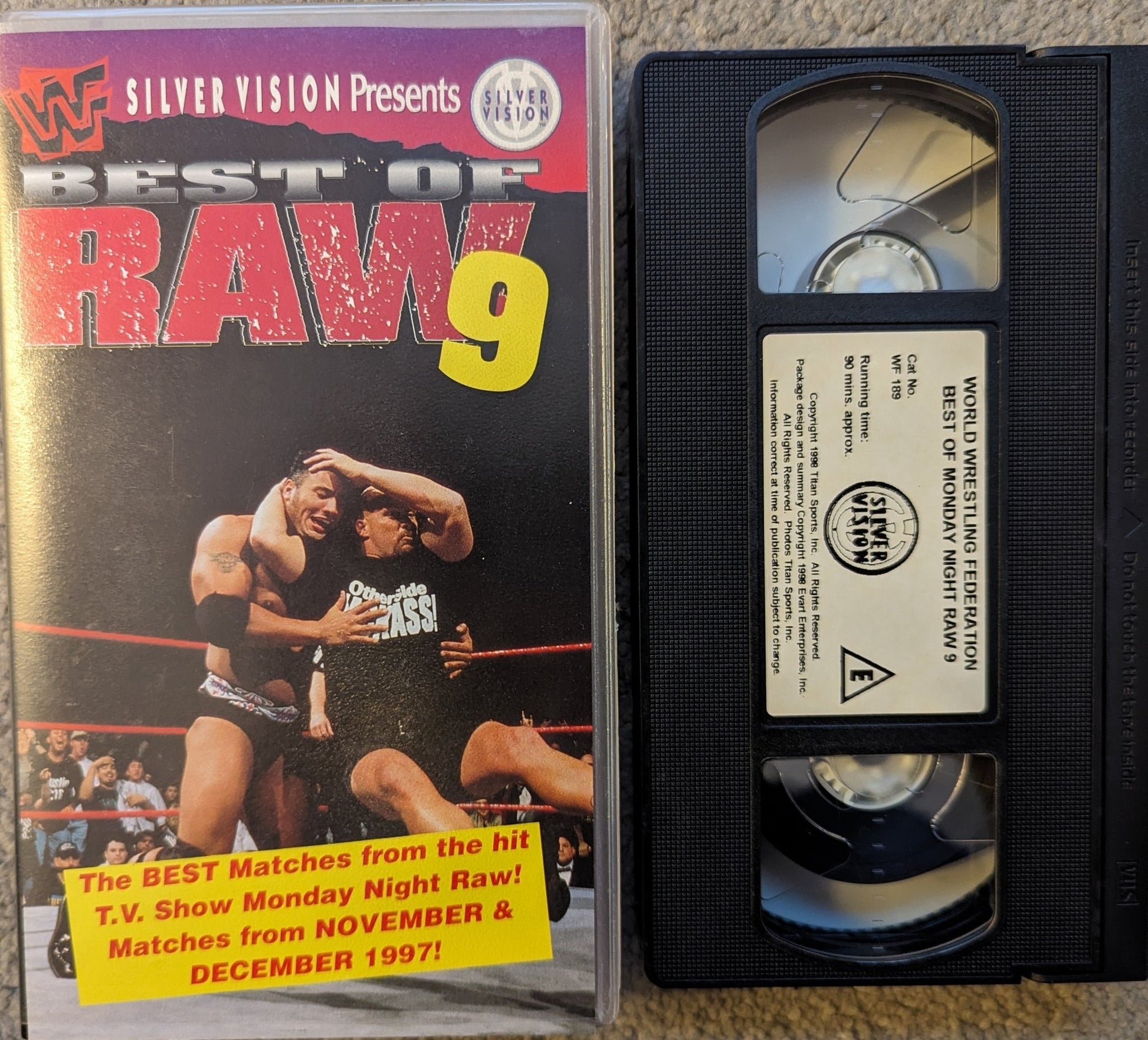 WWF Best of Raw 9 (1998) VHS Video - Flippin Retro Video Shop