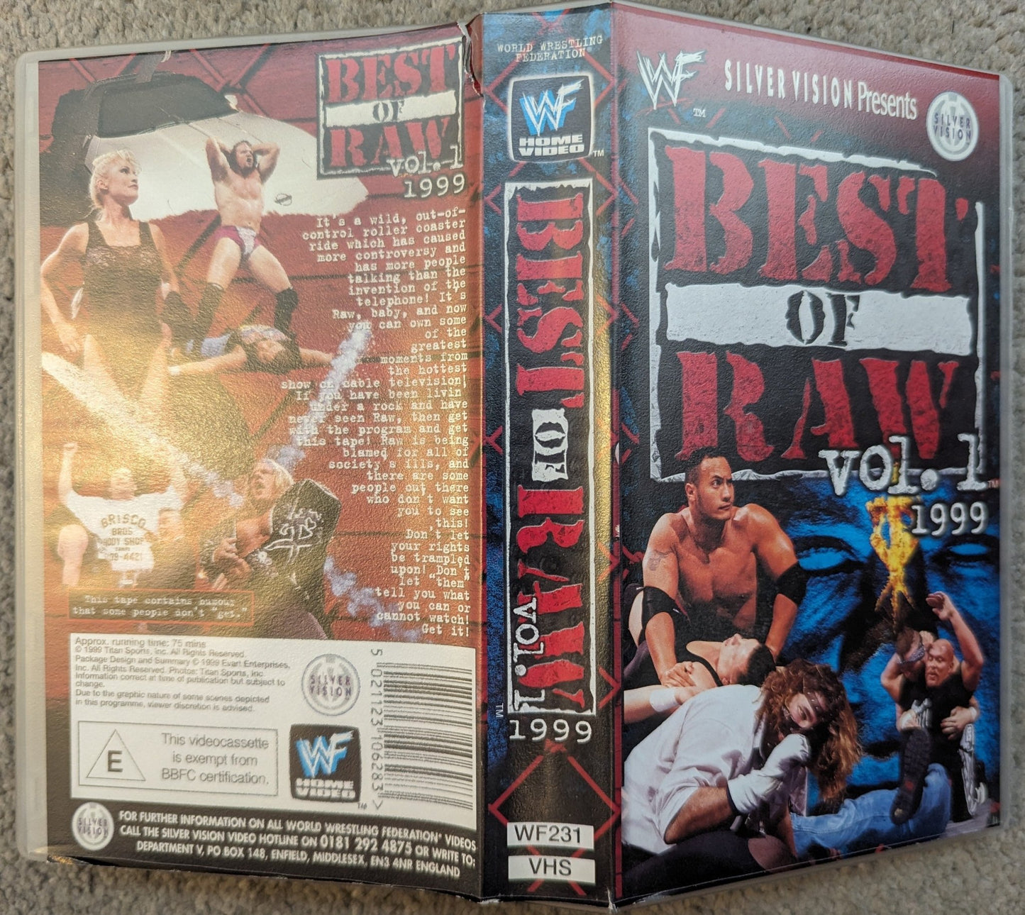 WWF Best Of Raw Vol 1 (1999) VHS Video - Flippin Retro Video Shop