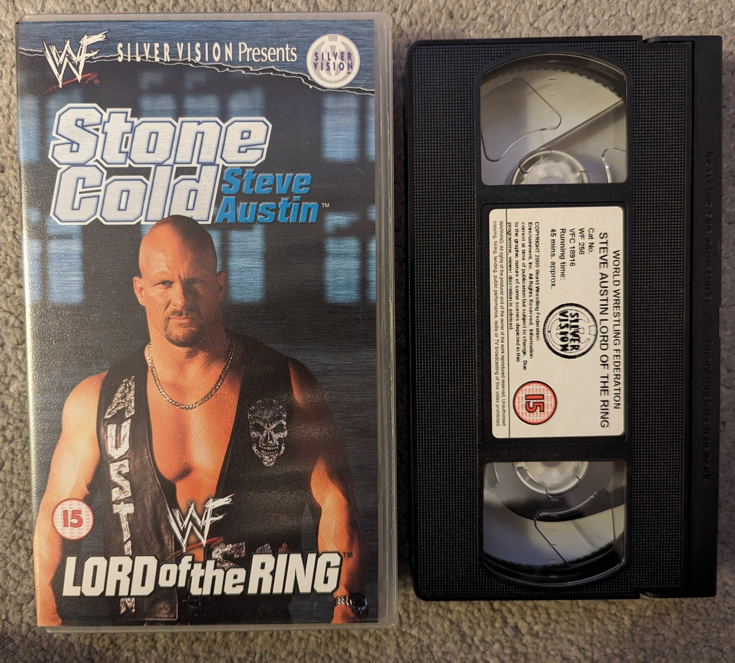 WWF Stone Cold Steve Austin Lord Of The Ring VHS Video - Flippin Retro Video Shop