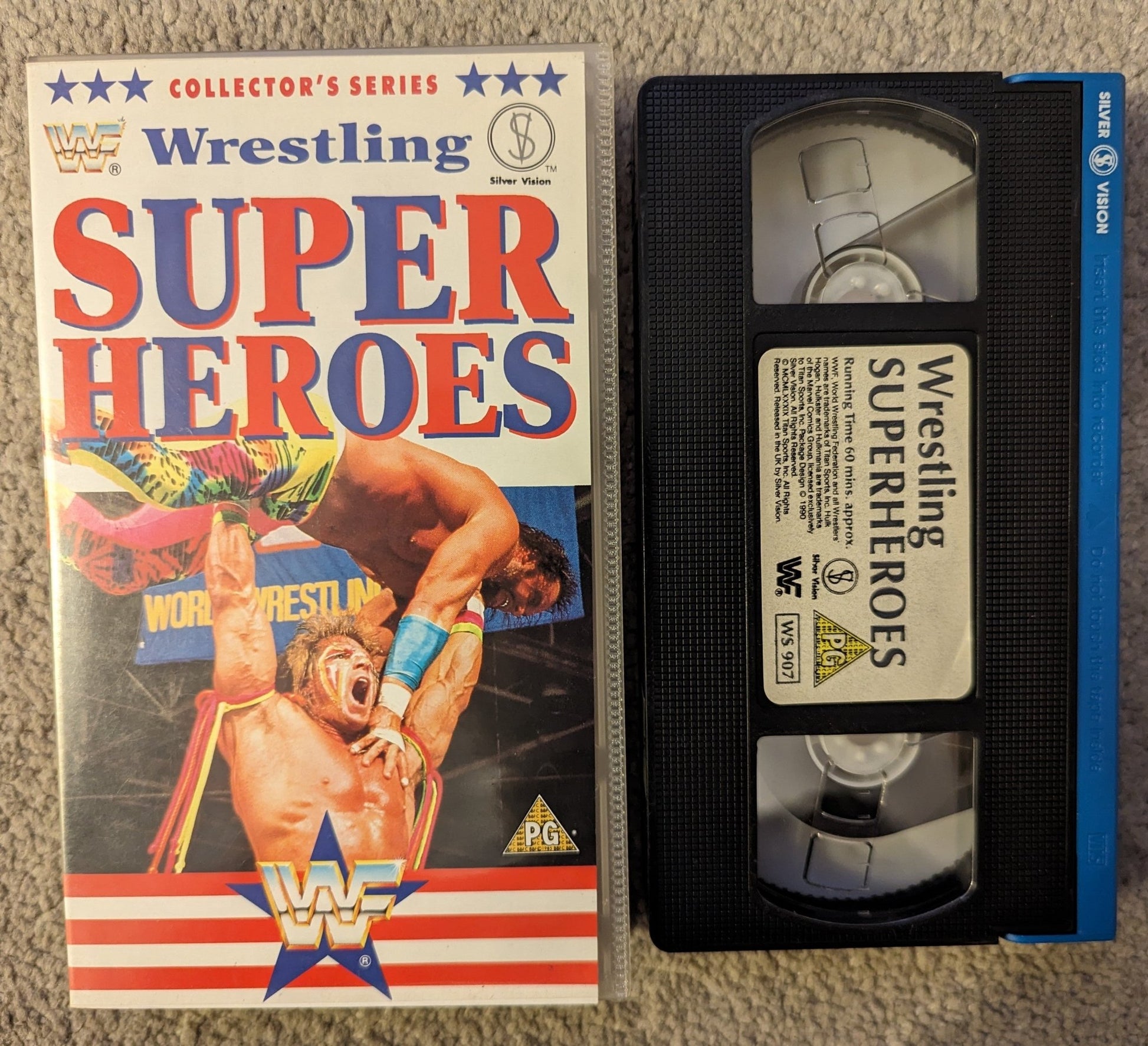 WWF Wrestling Super Heroes VHS Video - Flippin Retro Video Shop