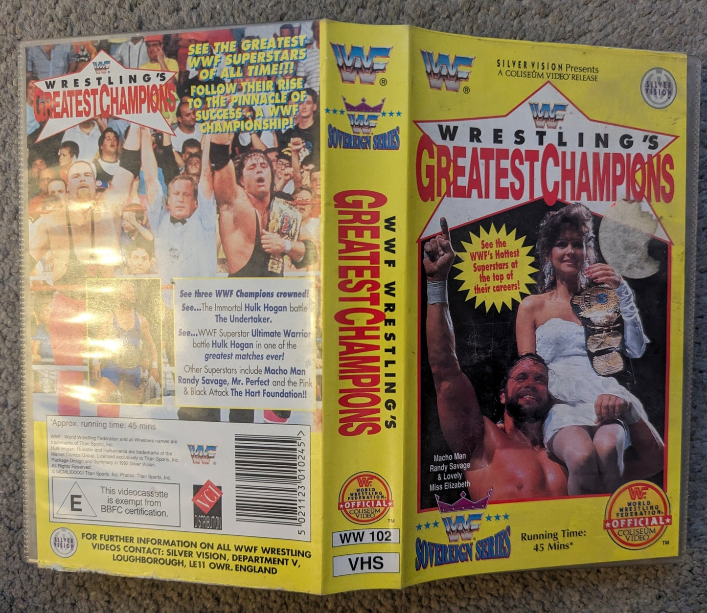 WWF Wrestling's Biggest Champions VHS Video - Flippin Retro Video Shop