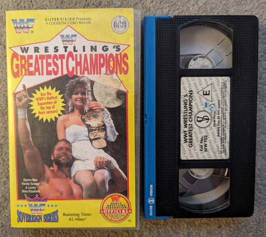 WWF Wrestling's Biggest Champions VHS Video - Flippin Retro Video Shop