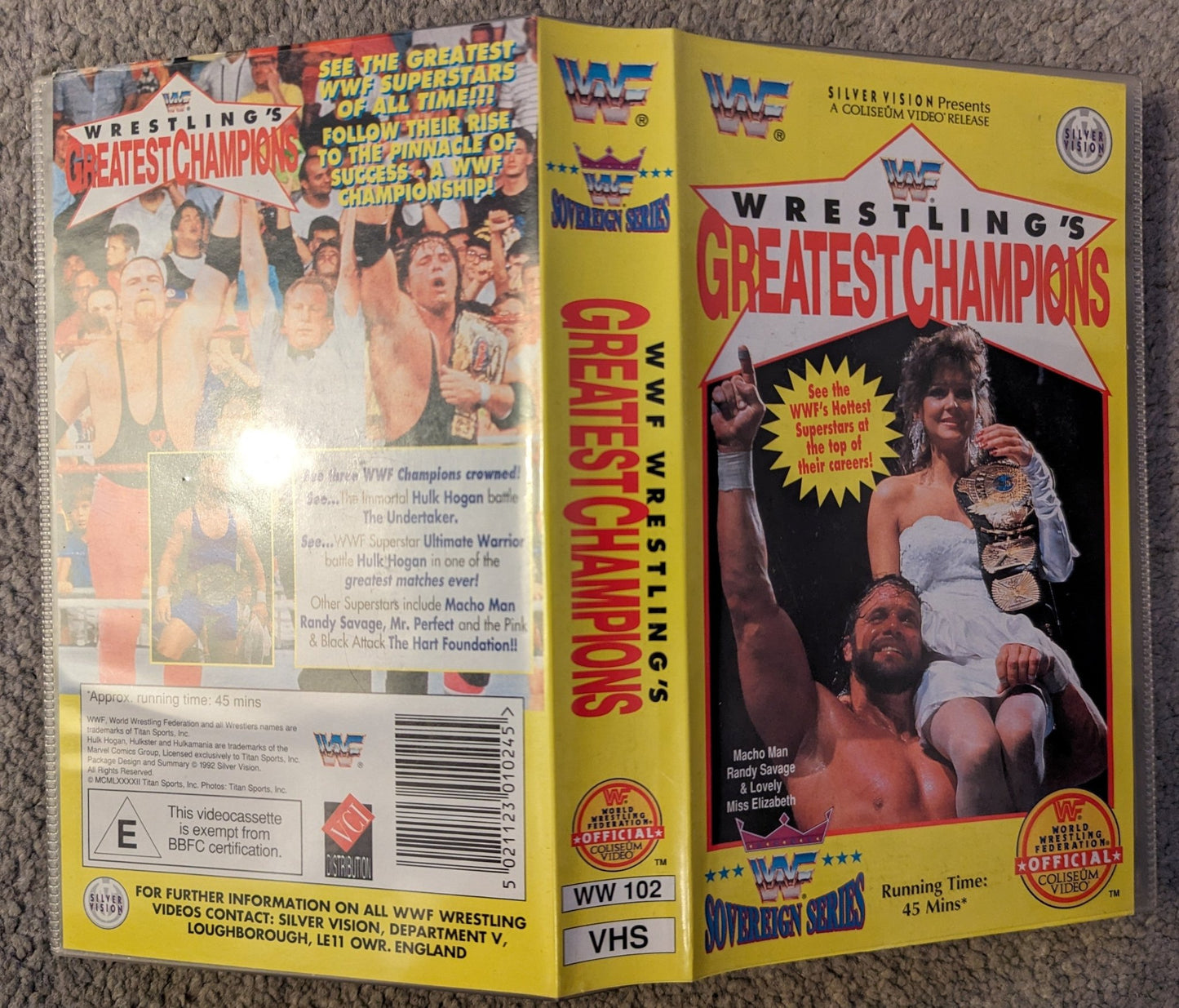 WWF Wrestling's Greatest Champions VHS Video - Flippin Retro Video Shop