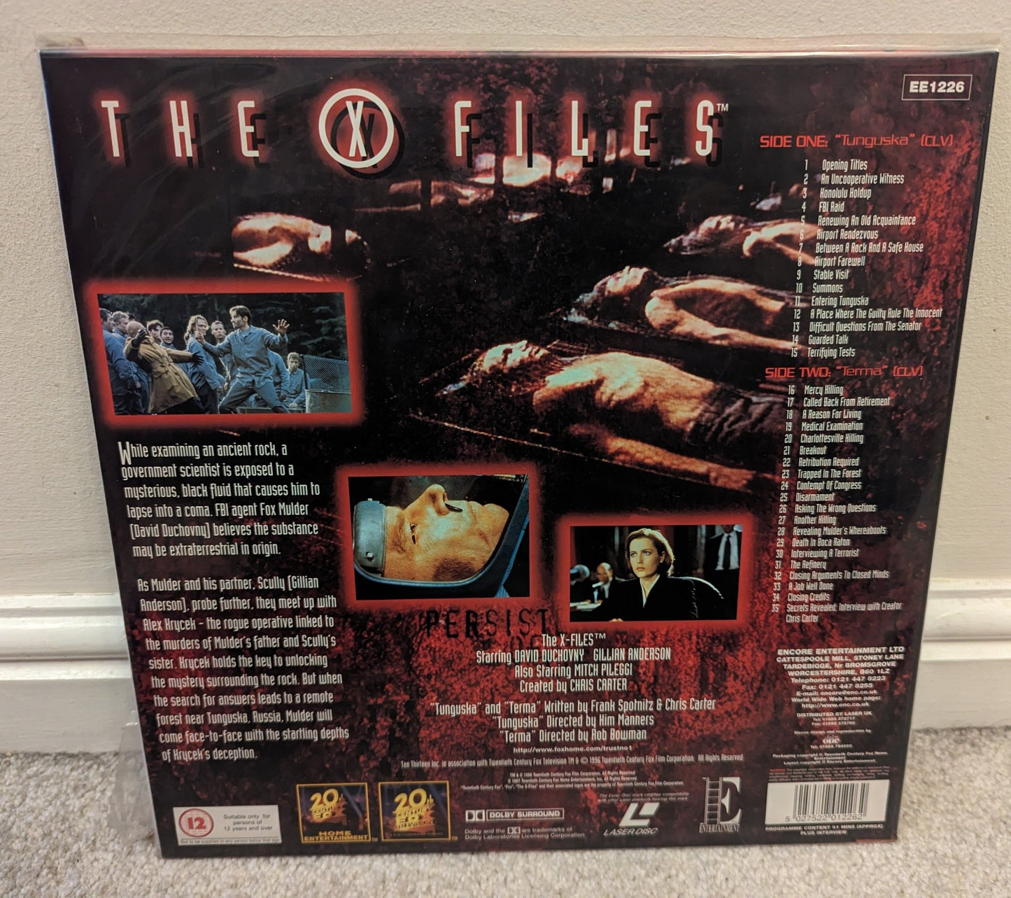 X Files File 7 Tunguska (1996) Laserdisc PAL - Flippin Retro Video Shop