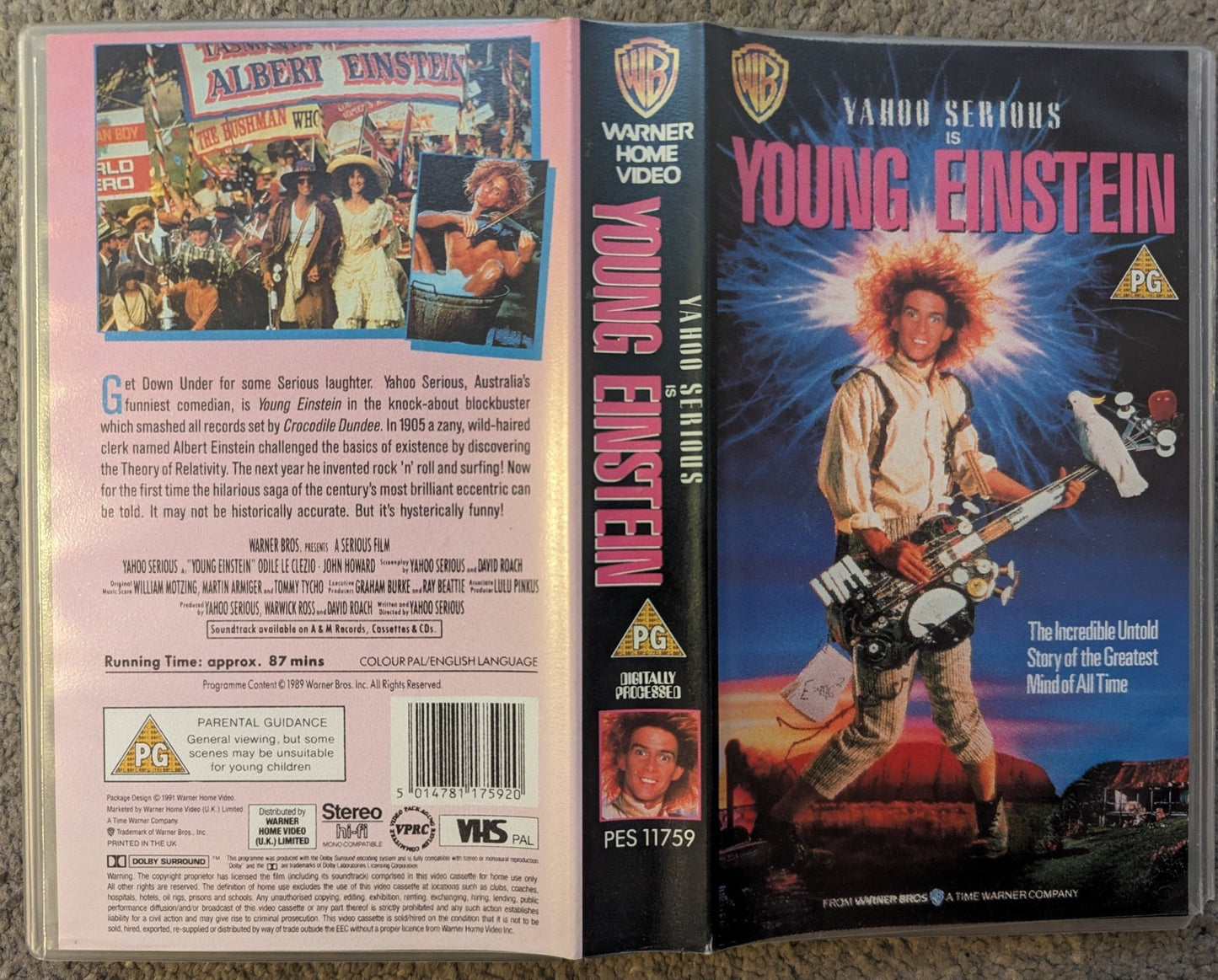 Young Einstein (1989) VHS Video - Flippin Retro Video Shop