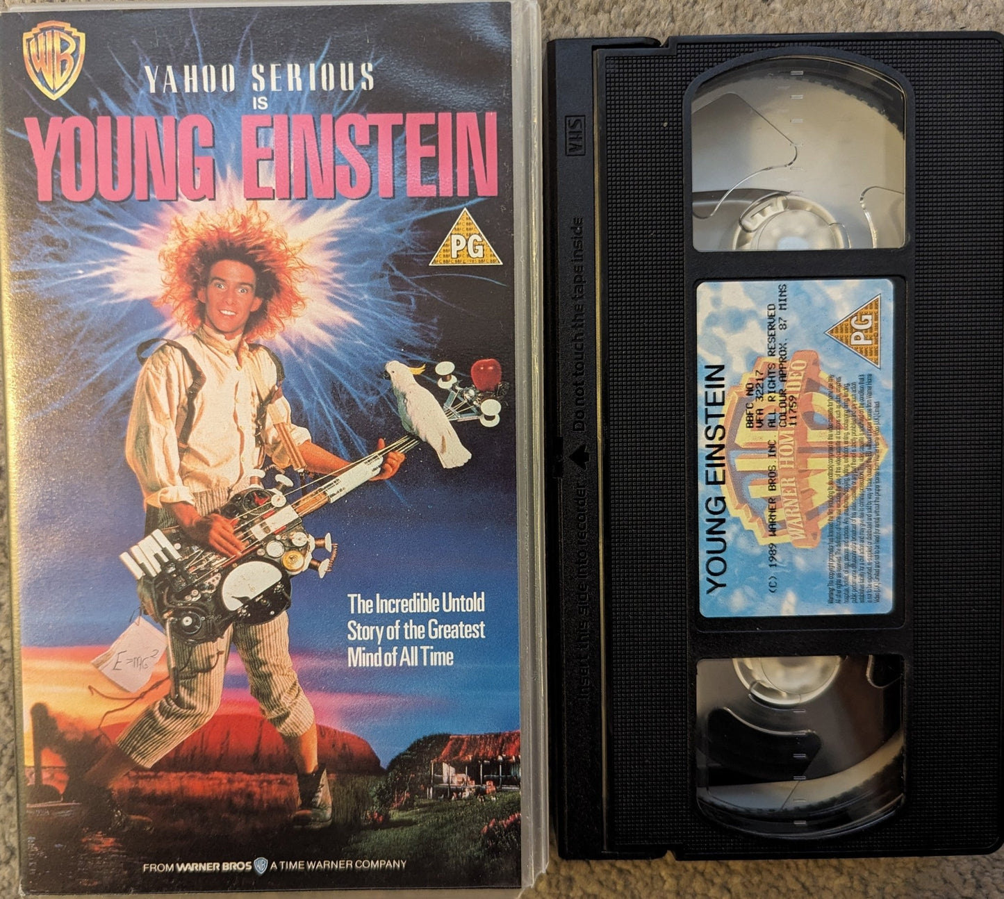 Young Einstein (1989) VHS Video - Flippin Retro Video Shop