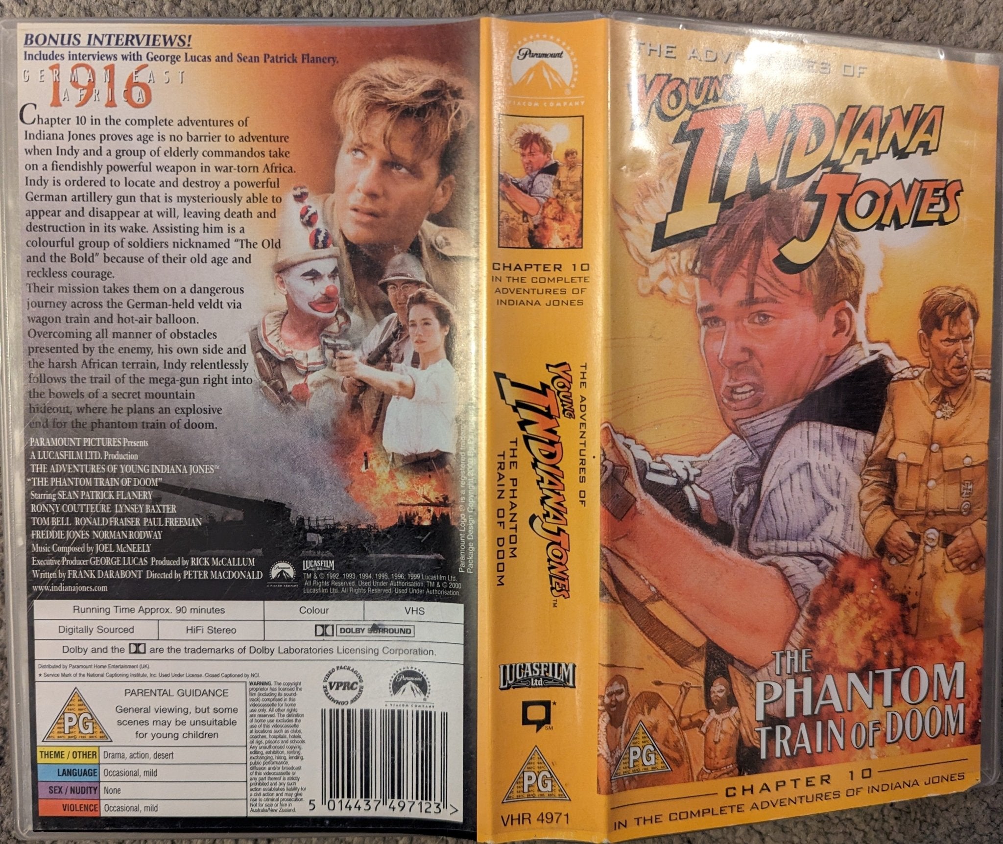 Young Indiana Jones The Phantom Train Of Doom VHS Video - Flippin Retro  Video Shop