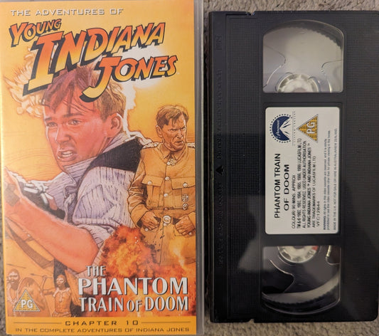 Young Indiana Jones The Phantom Train Of Doom VHS Video *Sealed* - Flippin Retro Video Shop