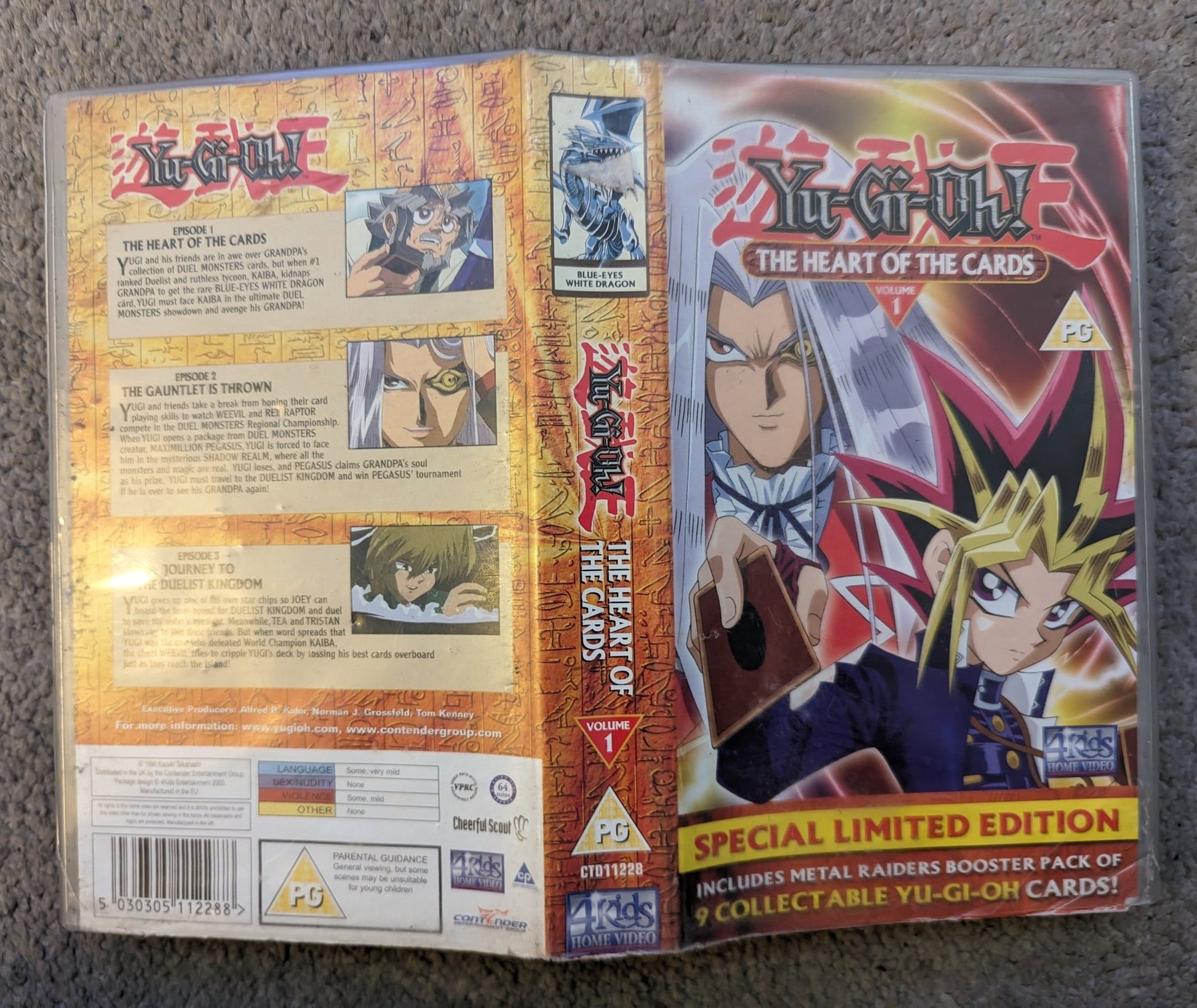 Yu - Gi - Oh Vol 1 (1996) VHS Video - Flippin Retro Video Shop