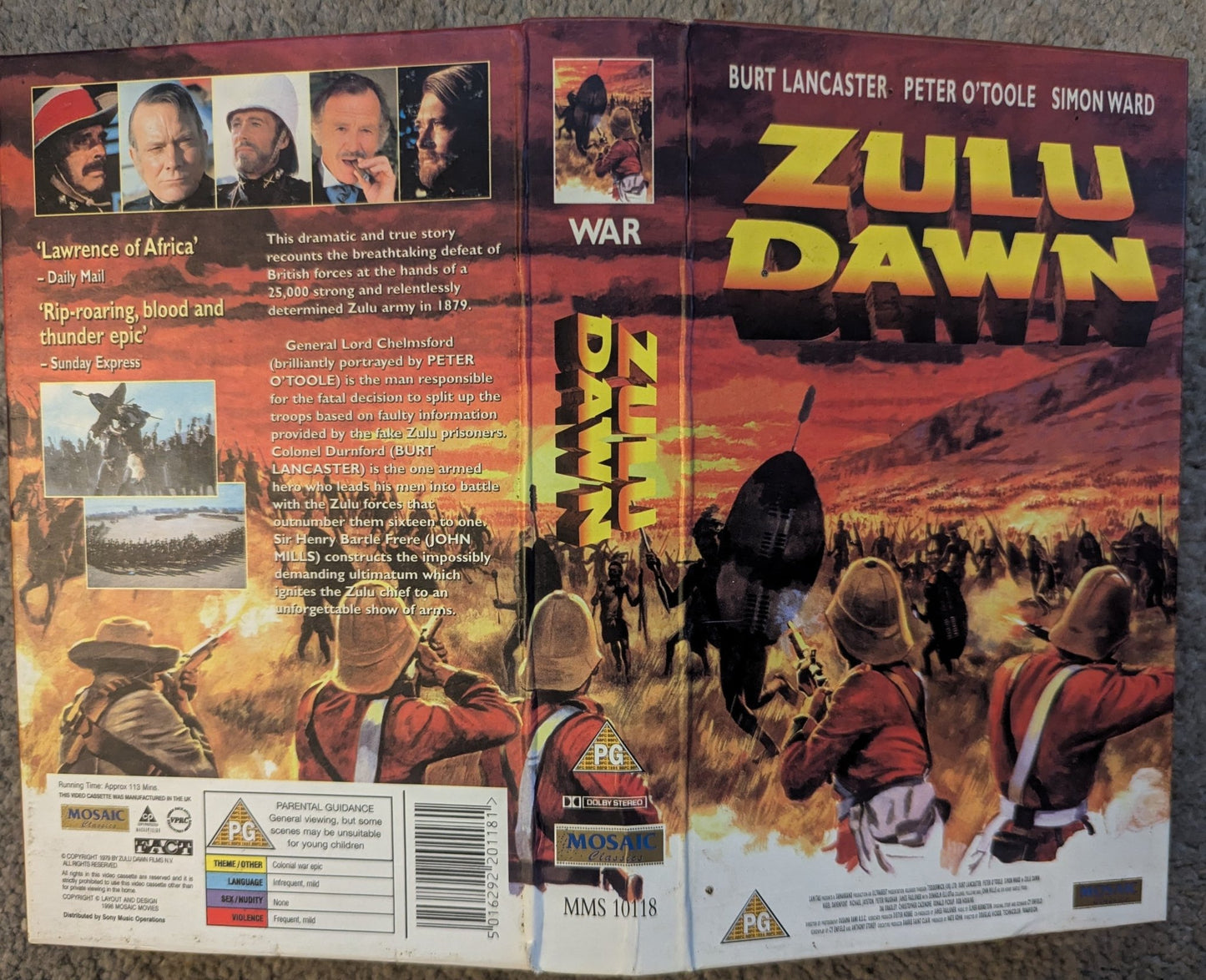 Zulu Dawn (1979) VHS Video - Flippin Retro Video Shop